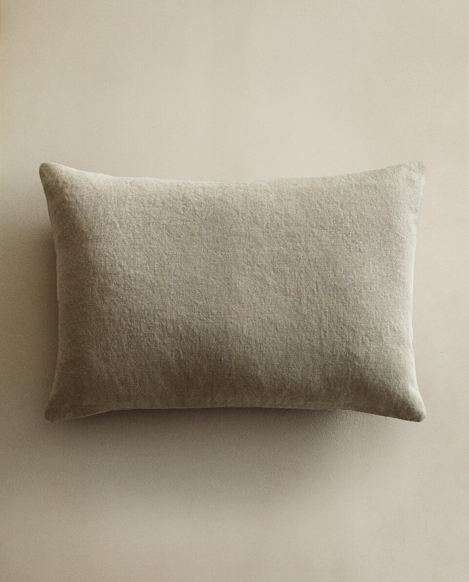 ウォッシュ加工 リネン クッションカバー | Zara Home 日本/Japan