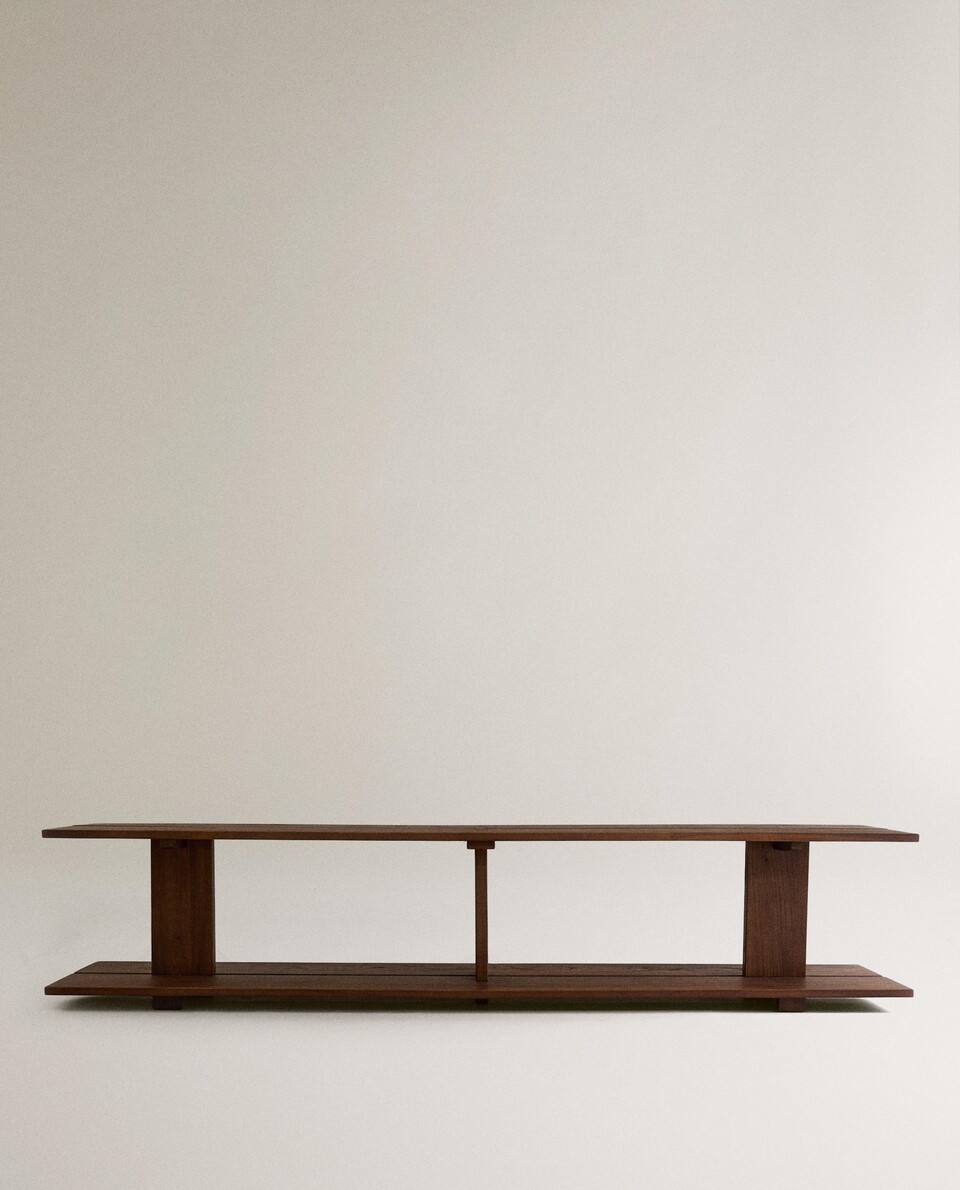 ÉTAGÈRE EN BOIS D'ORME À DEUX TABLETTES | Zara Home France