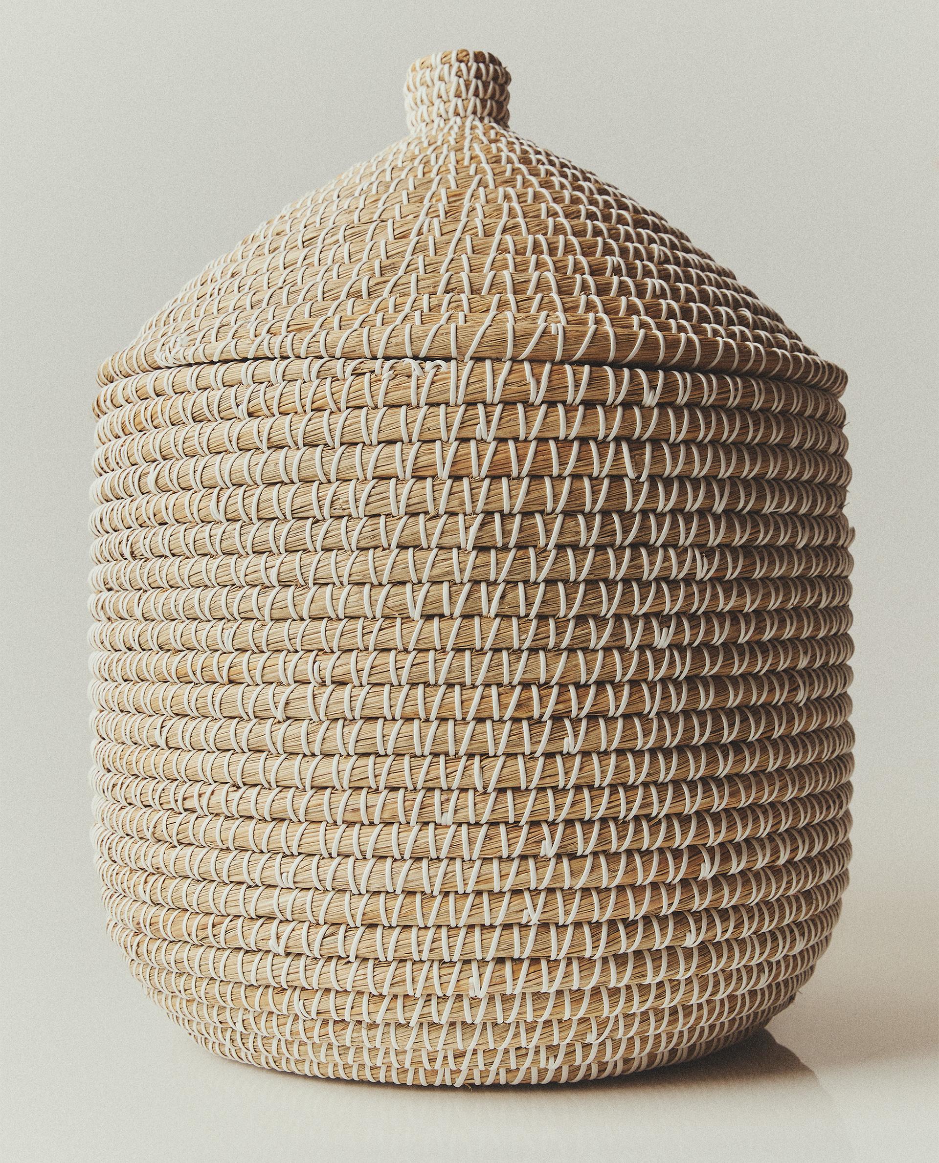 フタ付きラウンドバスケット | Zara Home 日本/Japan