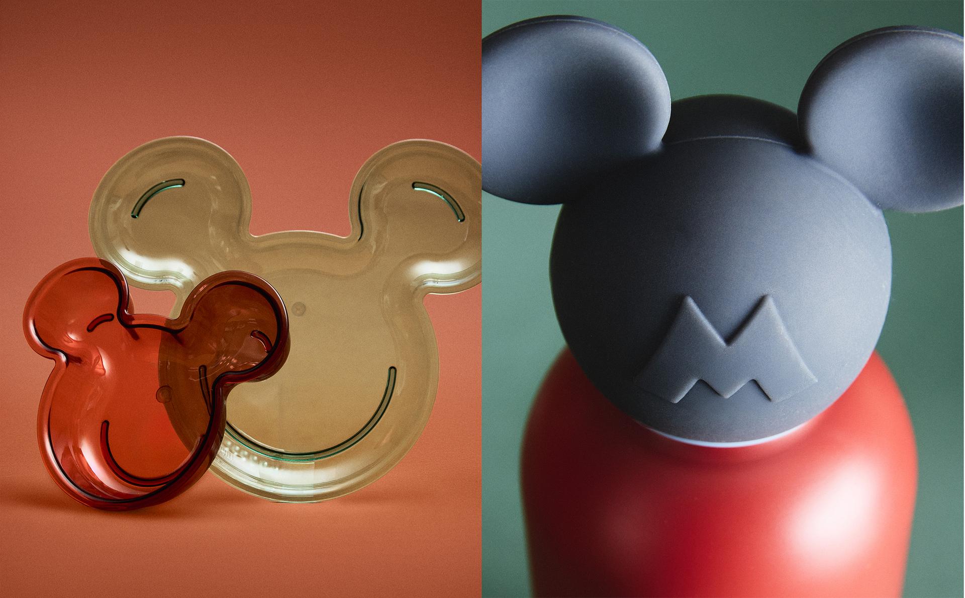 أطباق وزجاجة ميكي وميني للأطفال ©ديزني