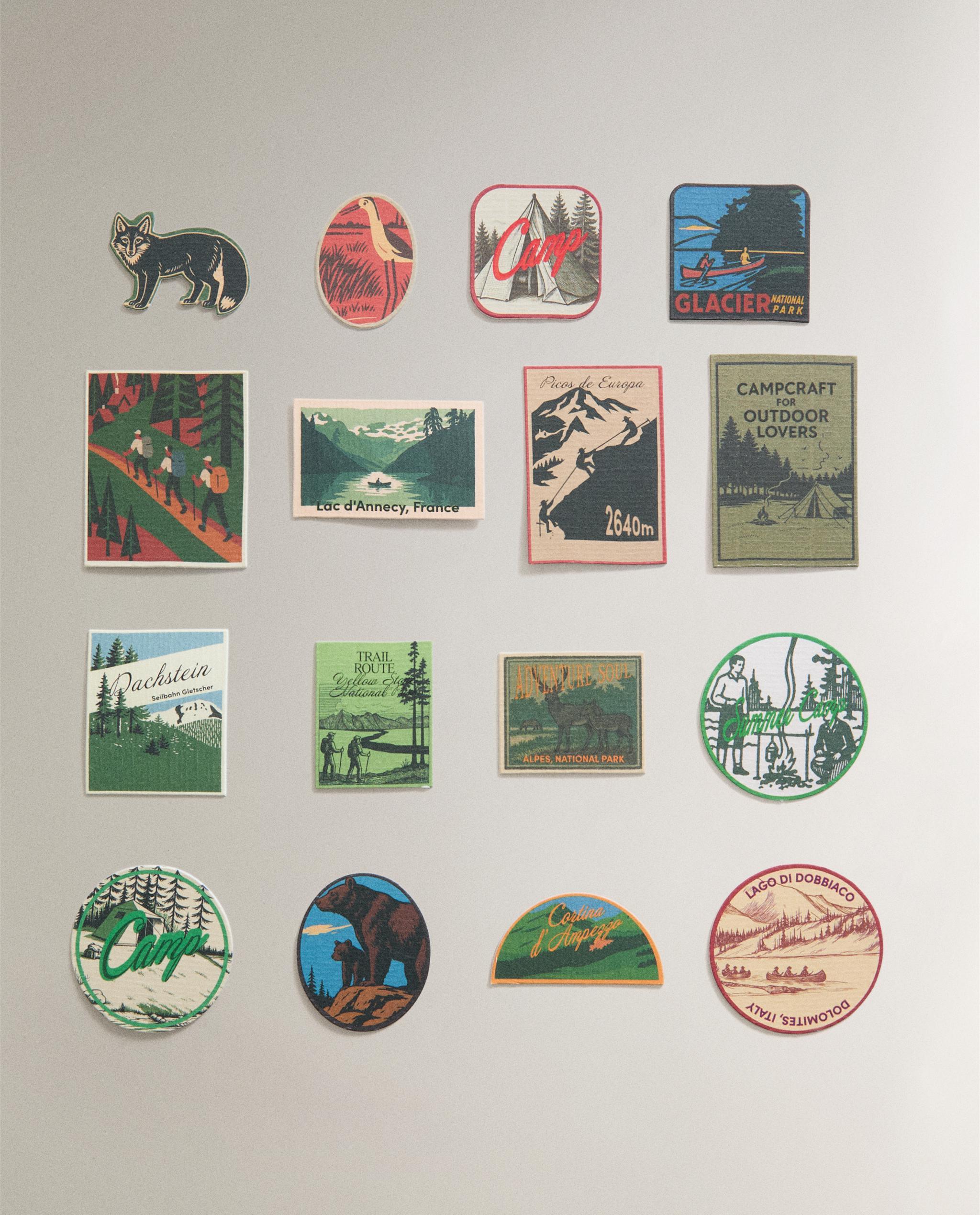 SET OF BOX AND 32 CAMPING STICKERS product thumbnail 4