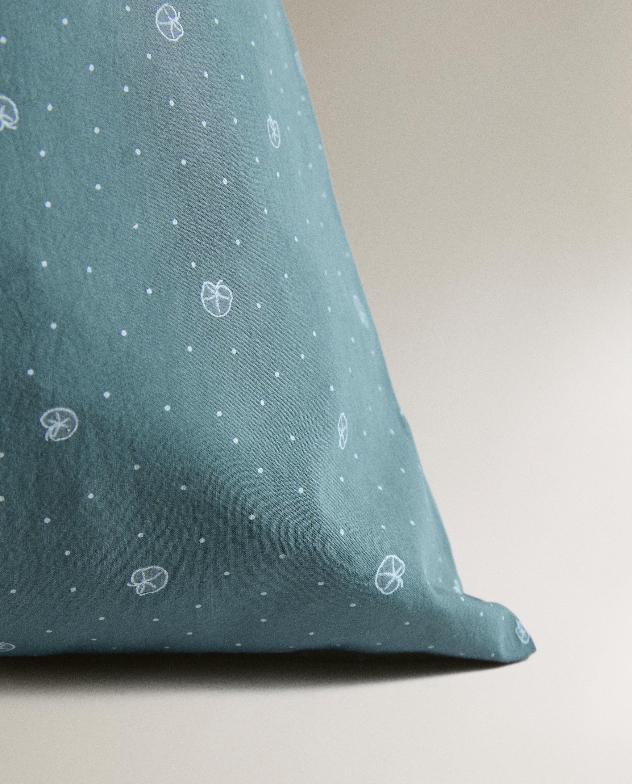 KIDS' LEAF PRINT COTTON LAUNDRY BAG product thumbnail 4