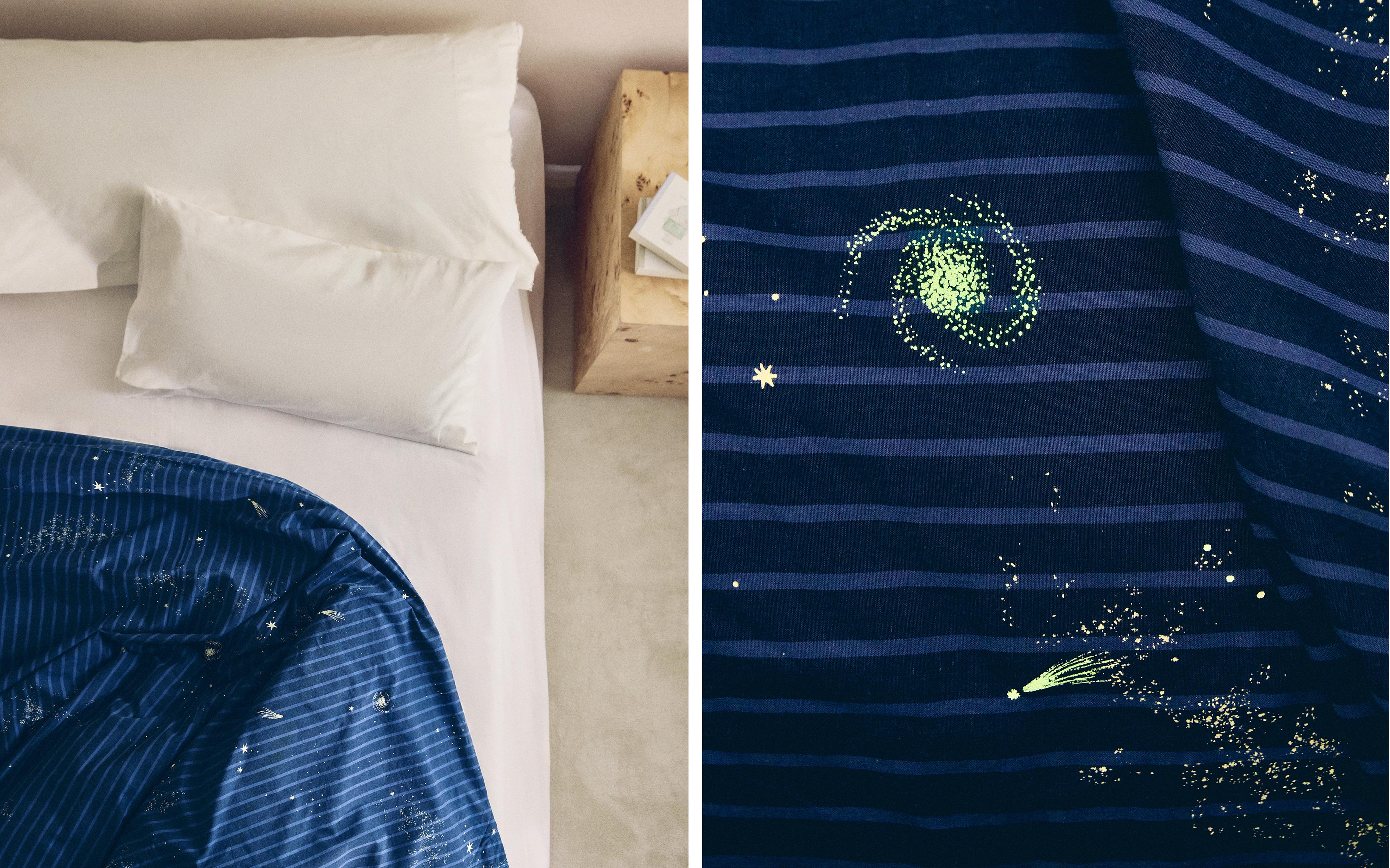 CHILDREN'S STRIPED SPACE DUVET COVER product thumbnail 8
