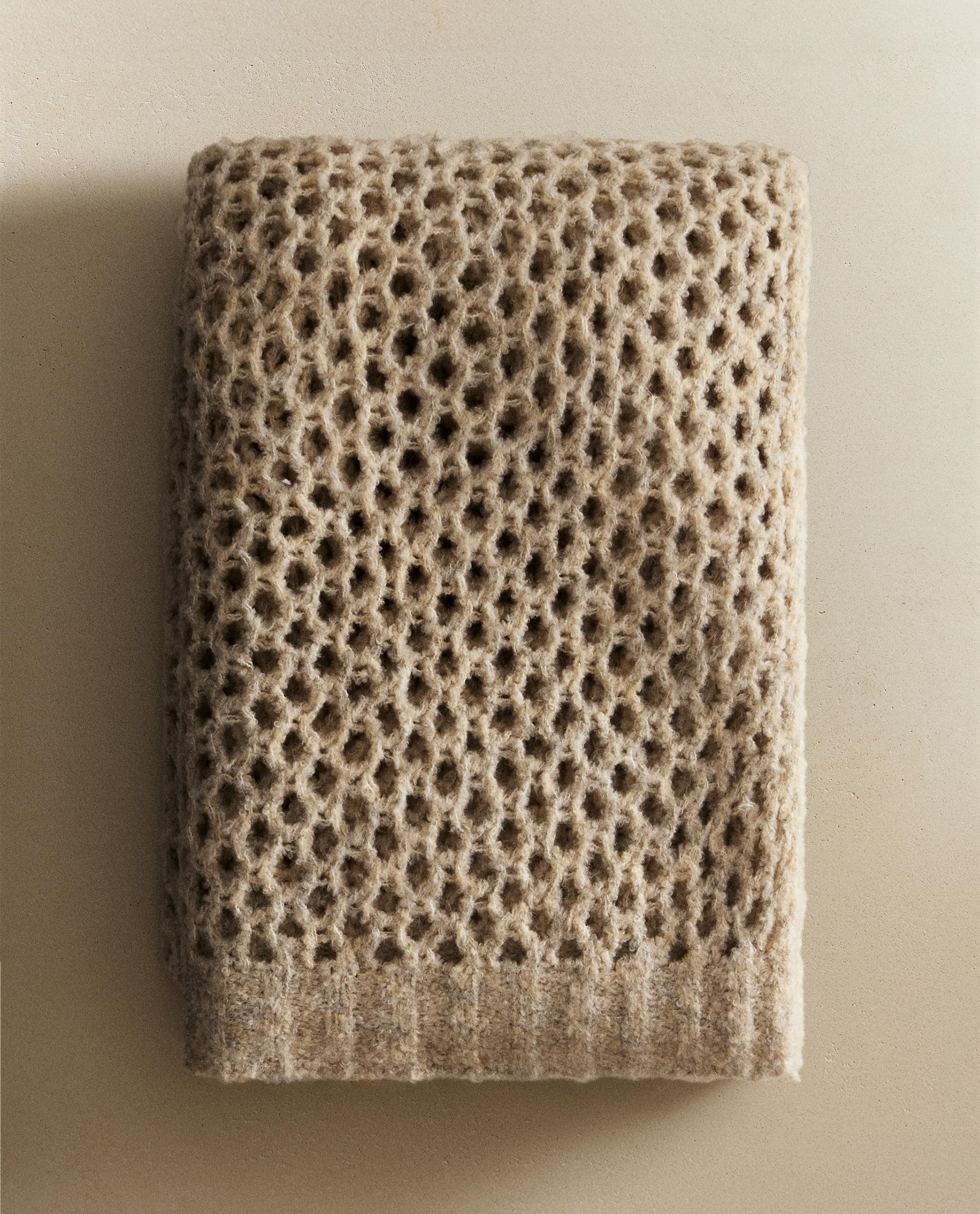 ★未使用・タグ付★ ZARA  ニットブランケット ニット ブランケット | Zara Home 日本/Japan