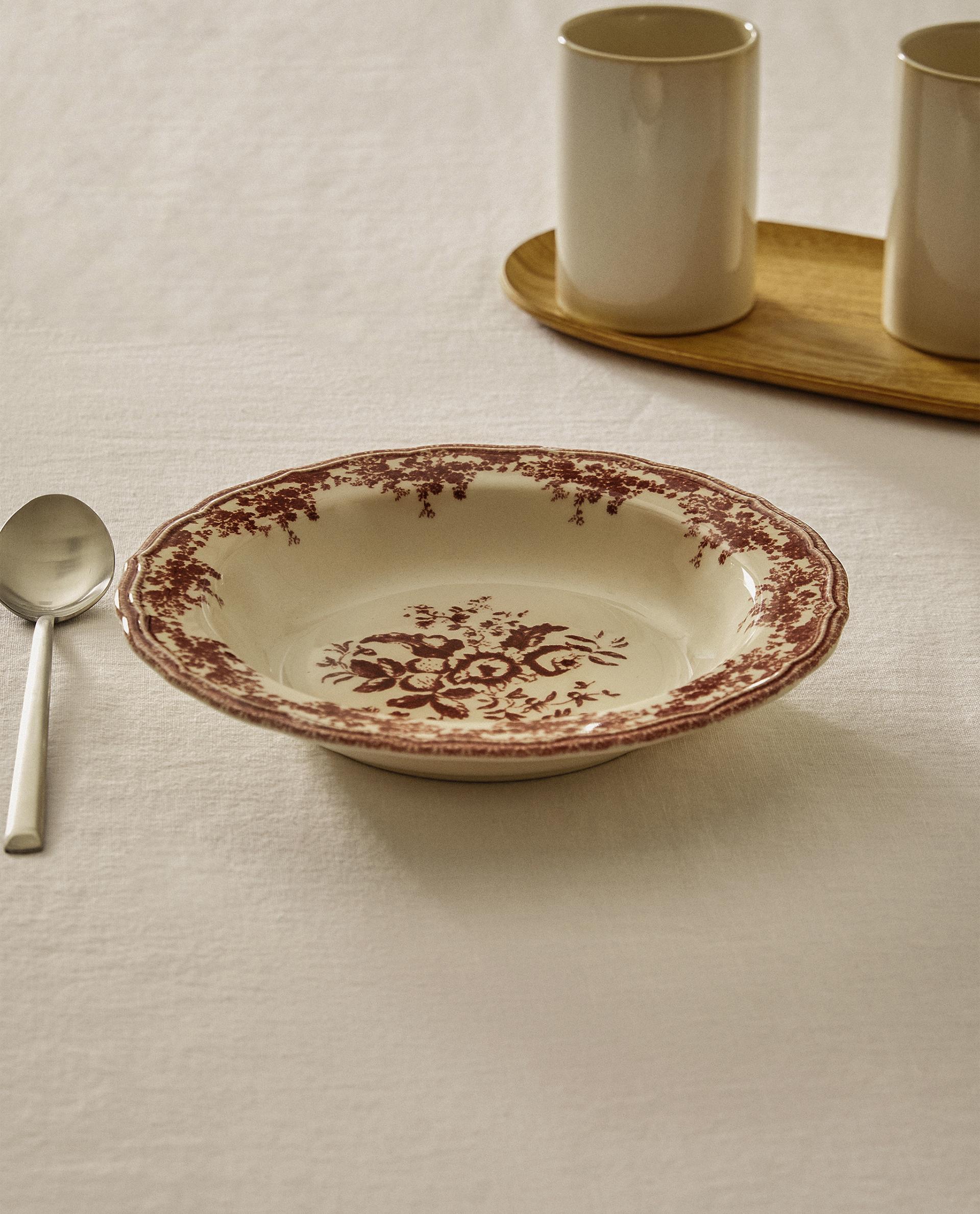 FLORAL EARTHENWARE TABLEWARE | Zara Home United States of