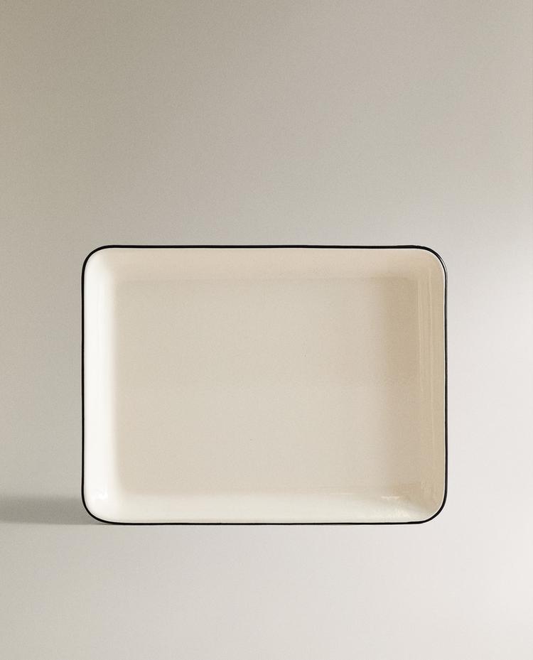 ENAMELLED BATHROOM TRAY