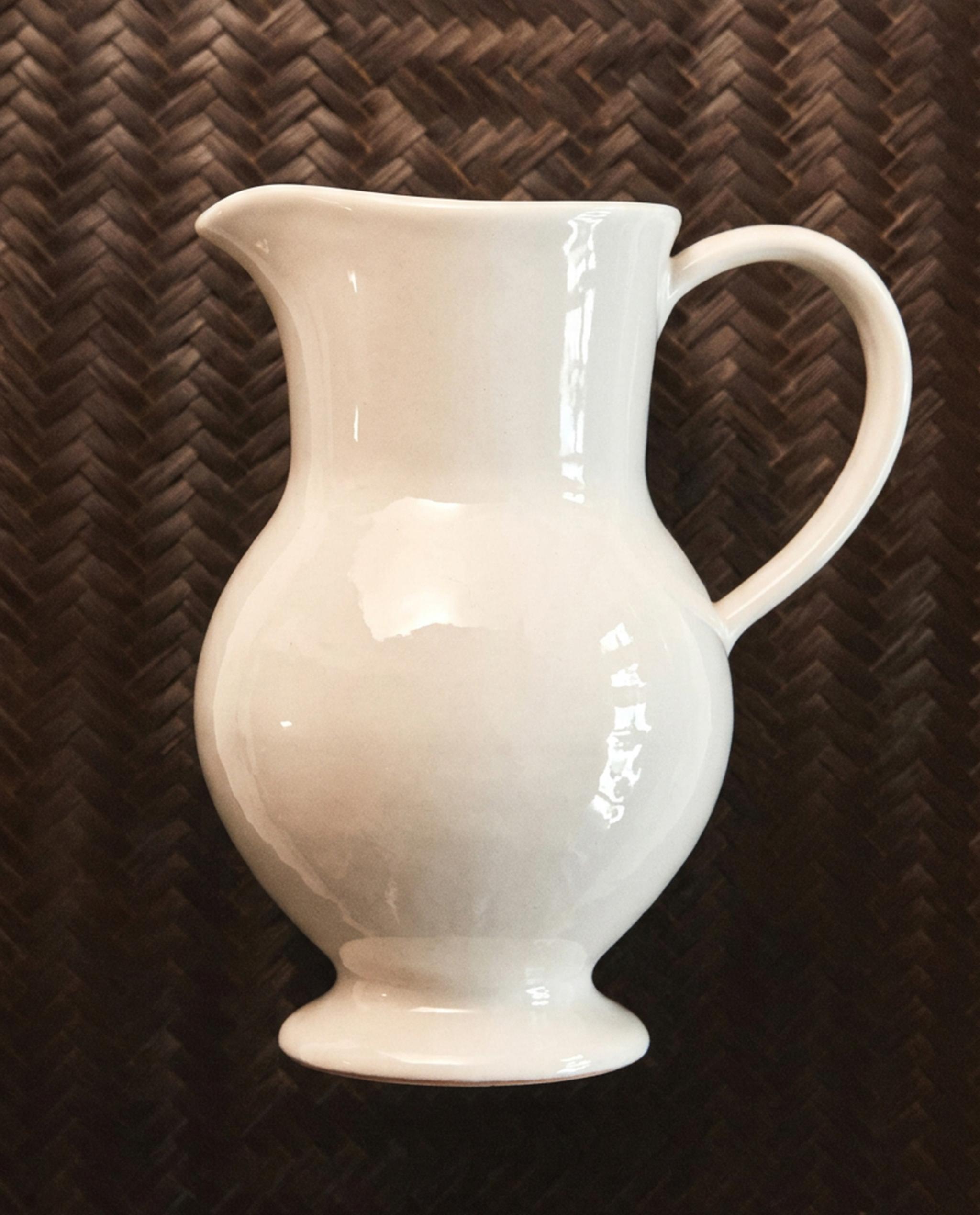 DECORATIVE CREAM CERAMIC JUG product thumbnail 11