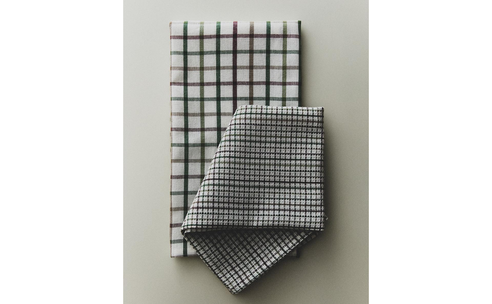 TORCHON RAYURES (LOT DE 2) TORCHON RAYURES (LOT DE 2)