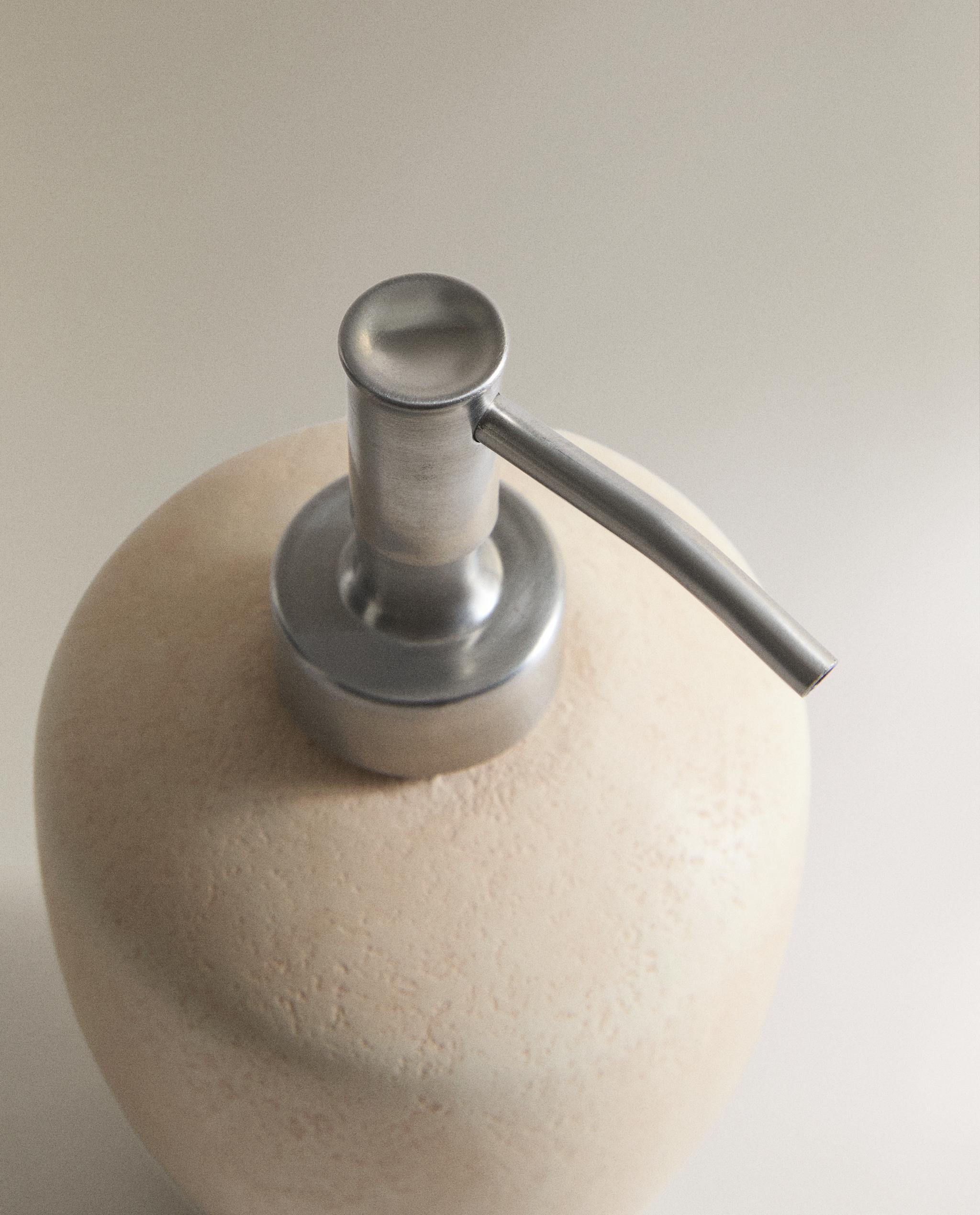 EARTH BROWN CERAMIC SOAP DISPENSER product thumbnail 7