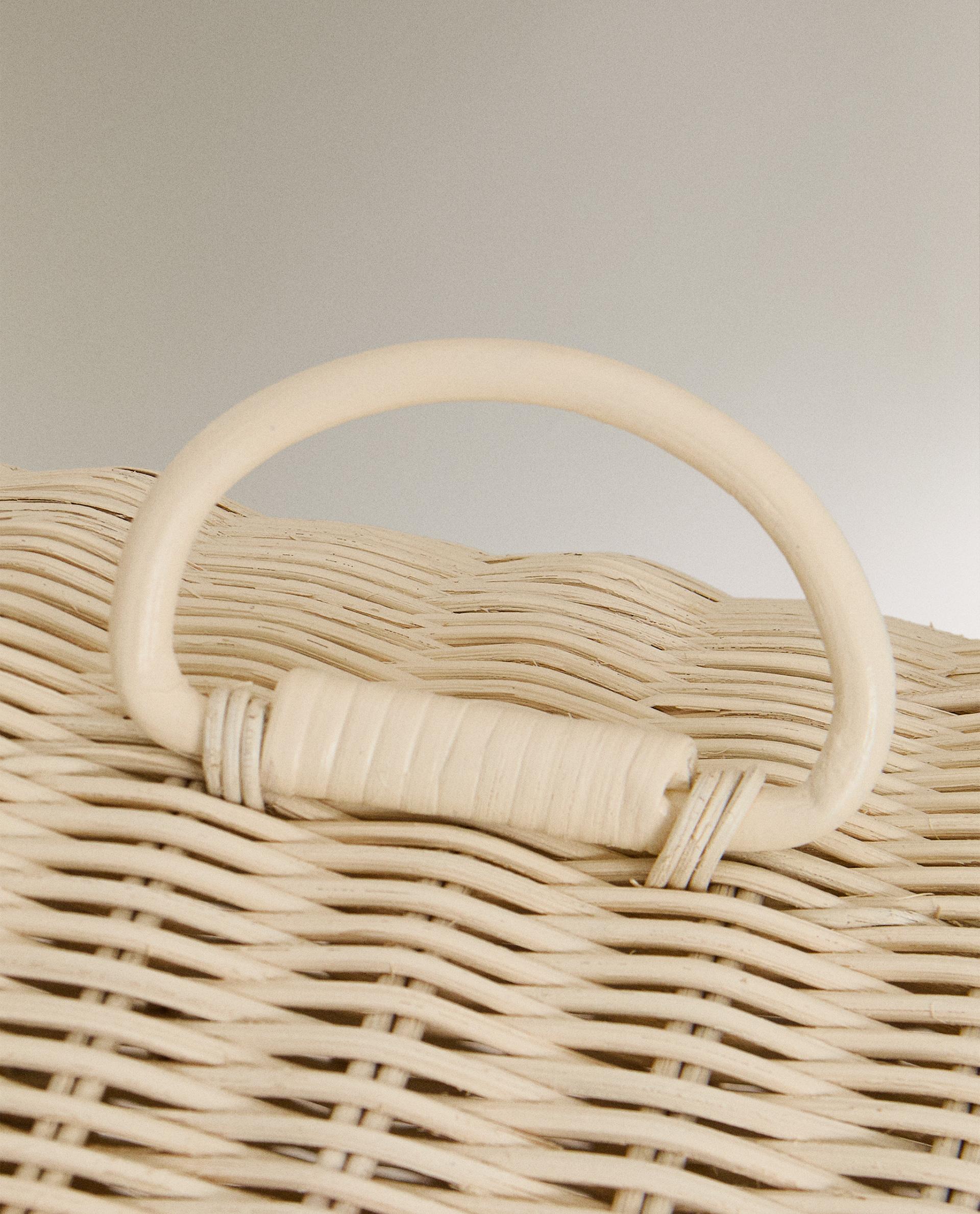 ラタン蓋付きキッズバスケット | Zara Home 日本/Japan