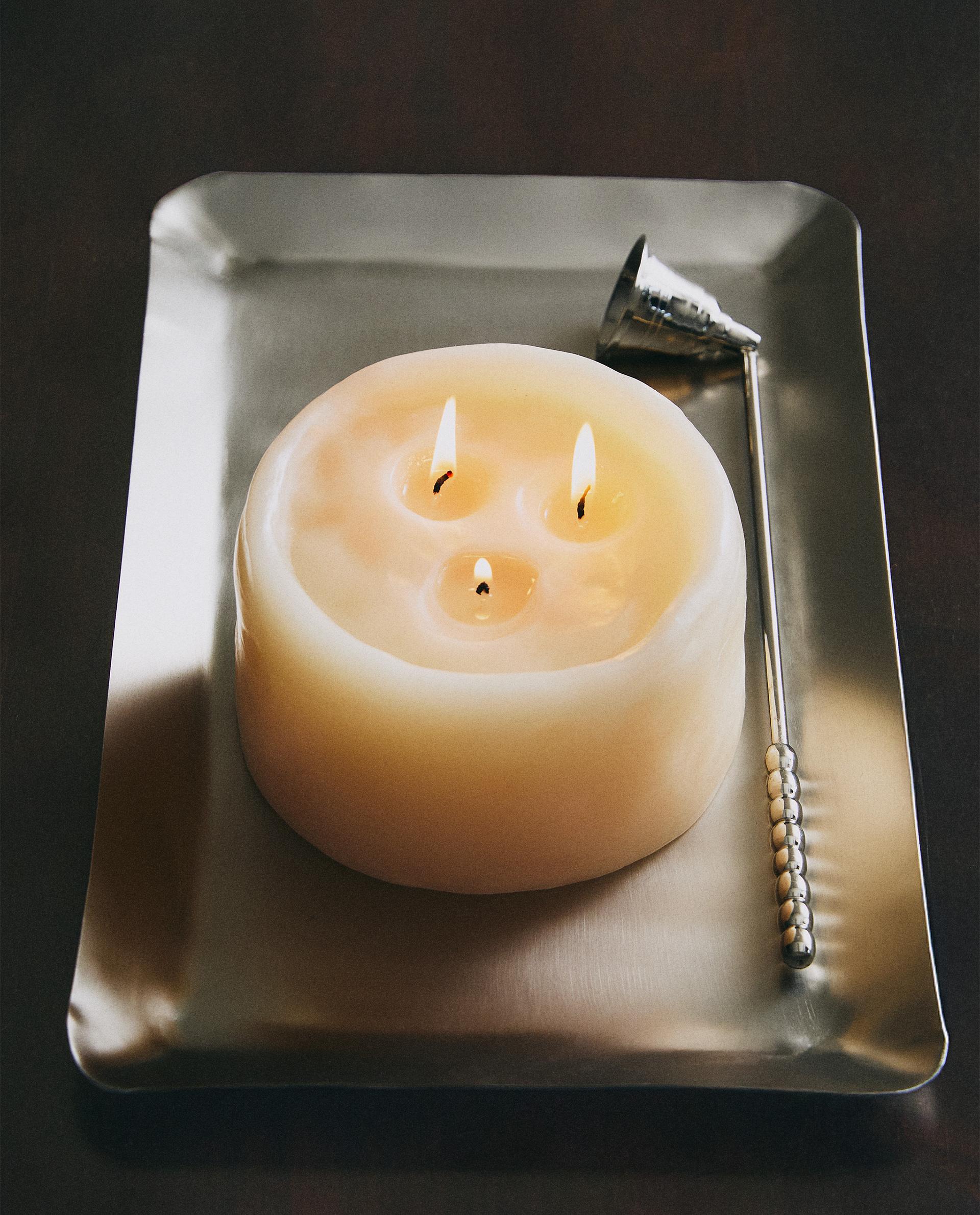 DECORATIVE BEIGE CANDLE product thumbnail 9