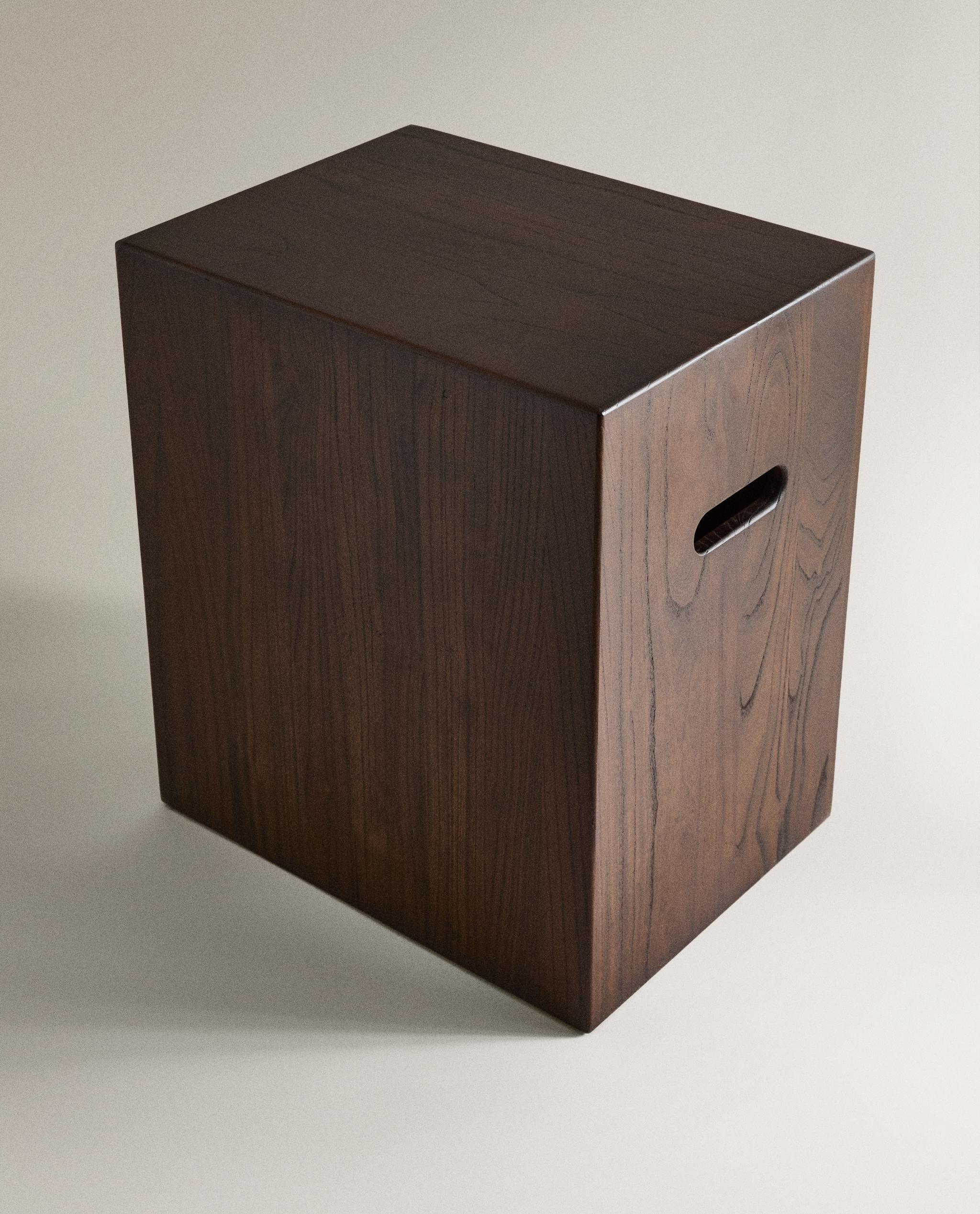WOODEN CUBE SIDE TABLE | Zara Home United States of America