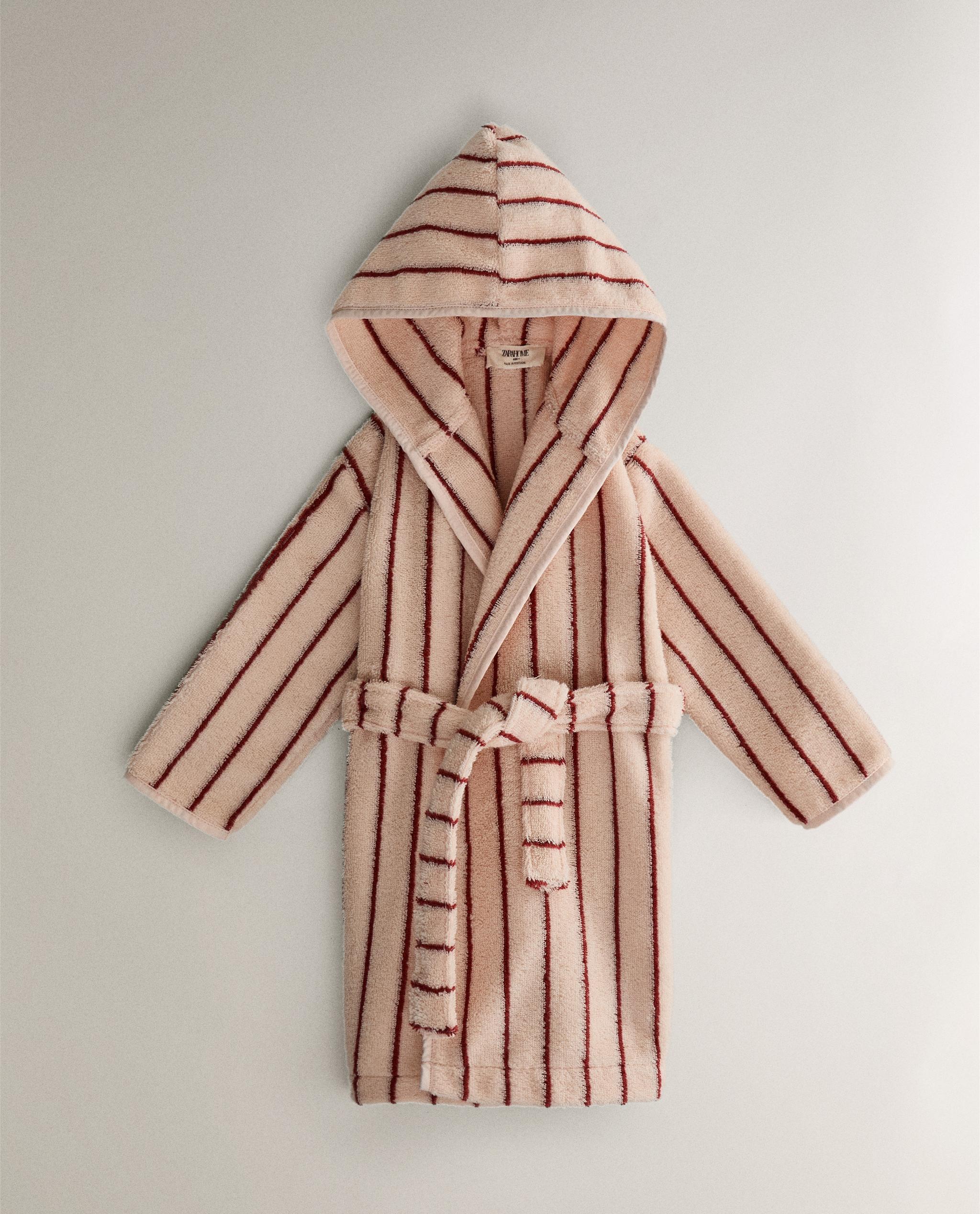 STRIPED TEEN BATHROBE