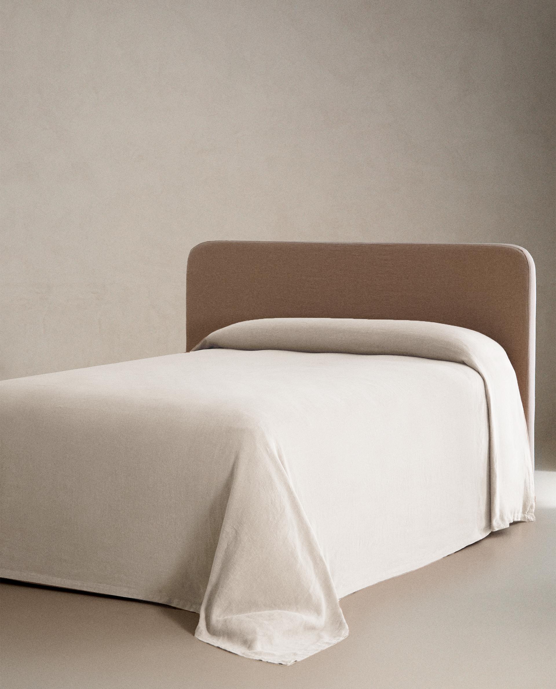 ザラホームZARAHOMEウォッシュリネンフラットシーツ ベッドカバー ソファー リネンフラットシーツ | Zara Home 日本/Japan