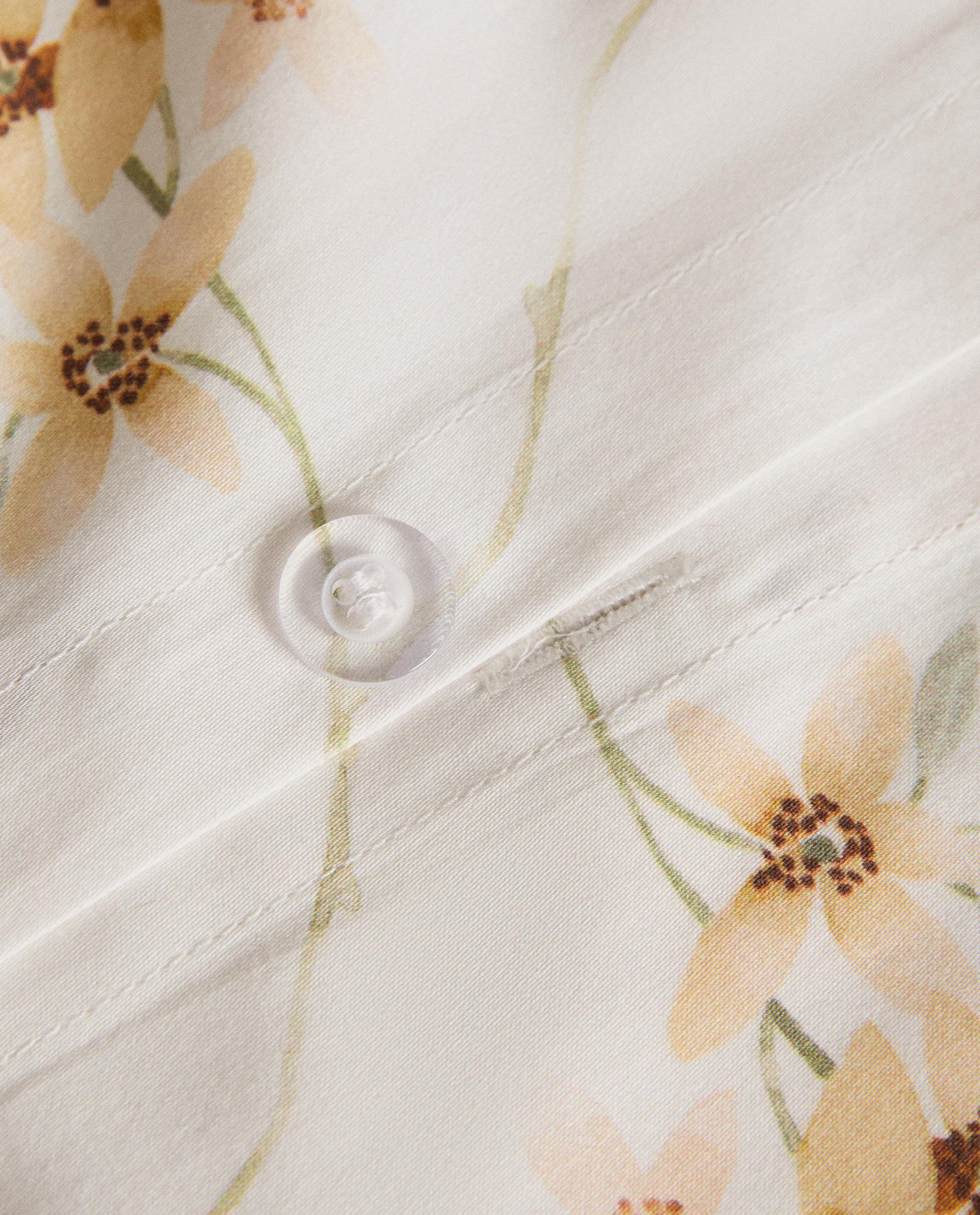 フラワープリント サテン デュべカバー | Zara Home 日本/Japan