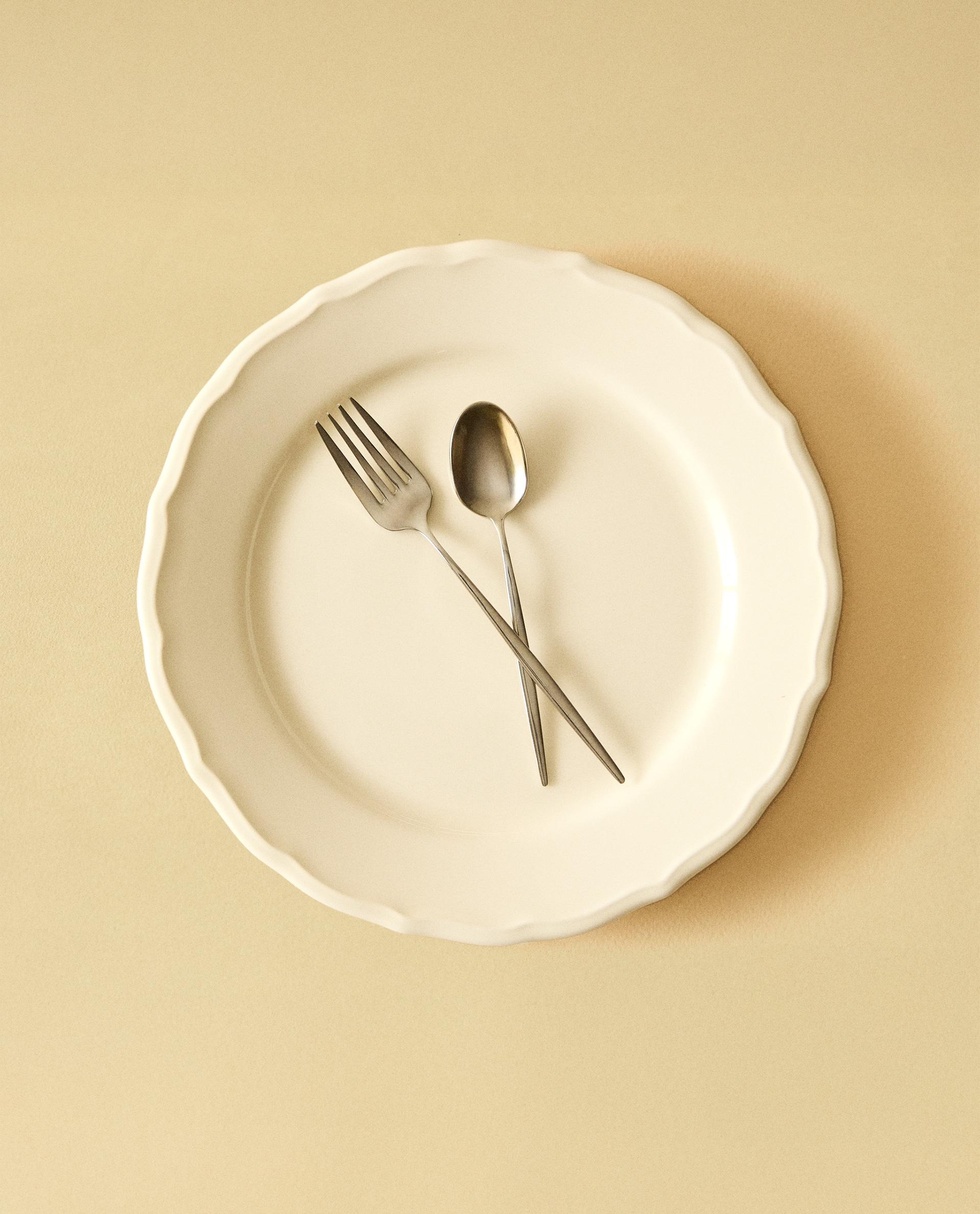 PLATO POSTRE ANDREA ORNAMENTO BORDE LOZA