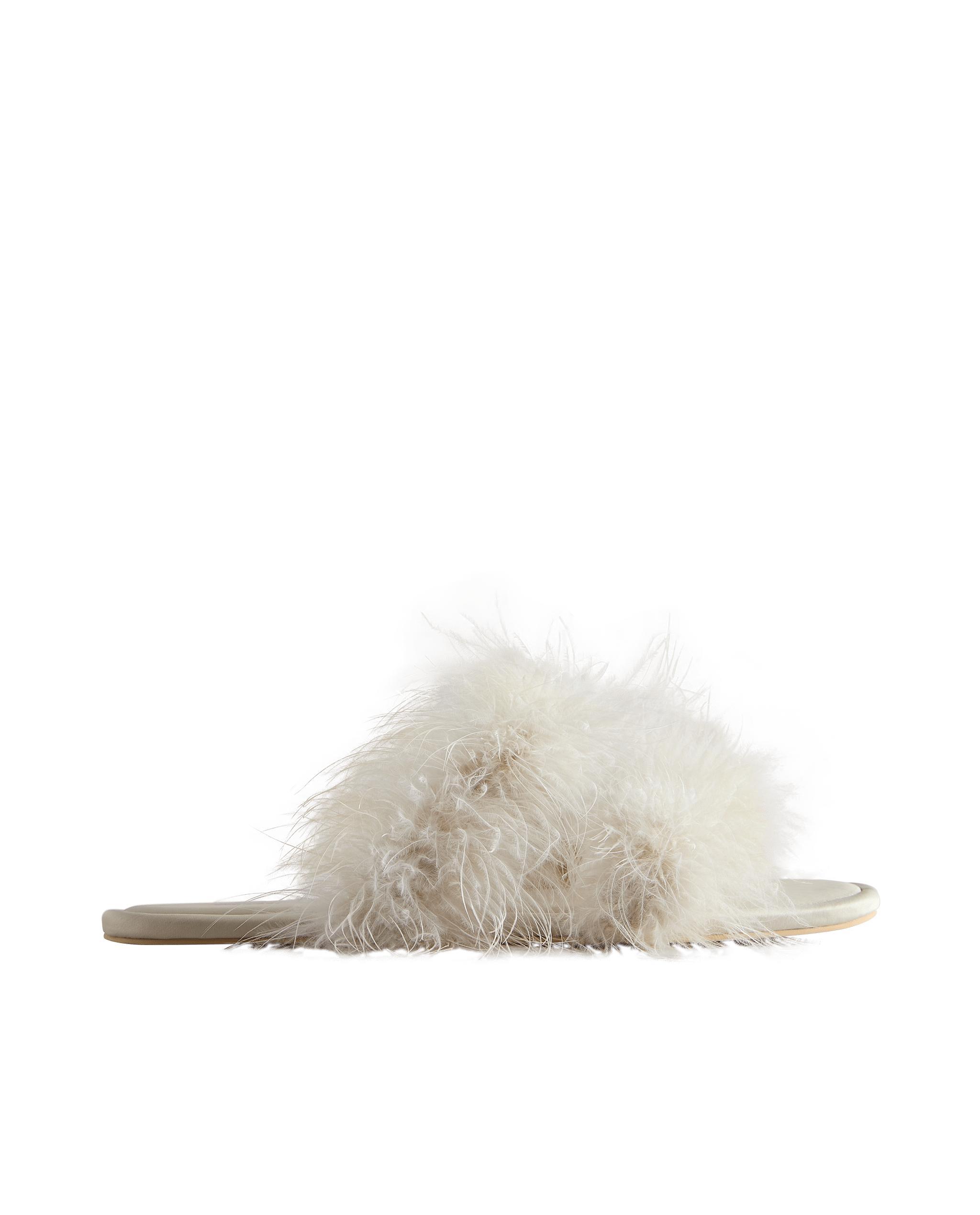 OPEN SLIPPERS WITH FEATHERS product thumbnail 3