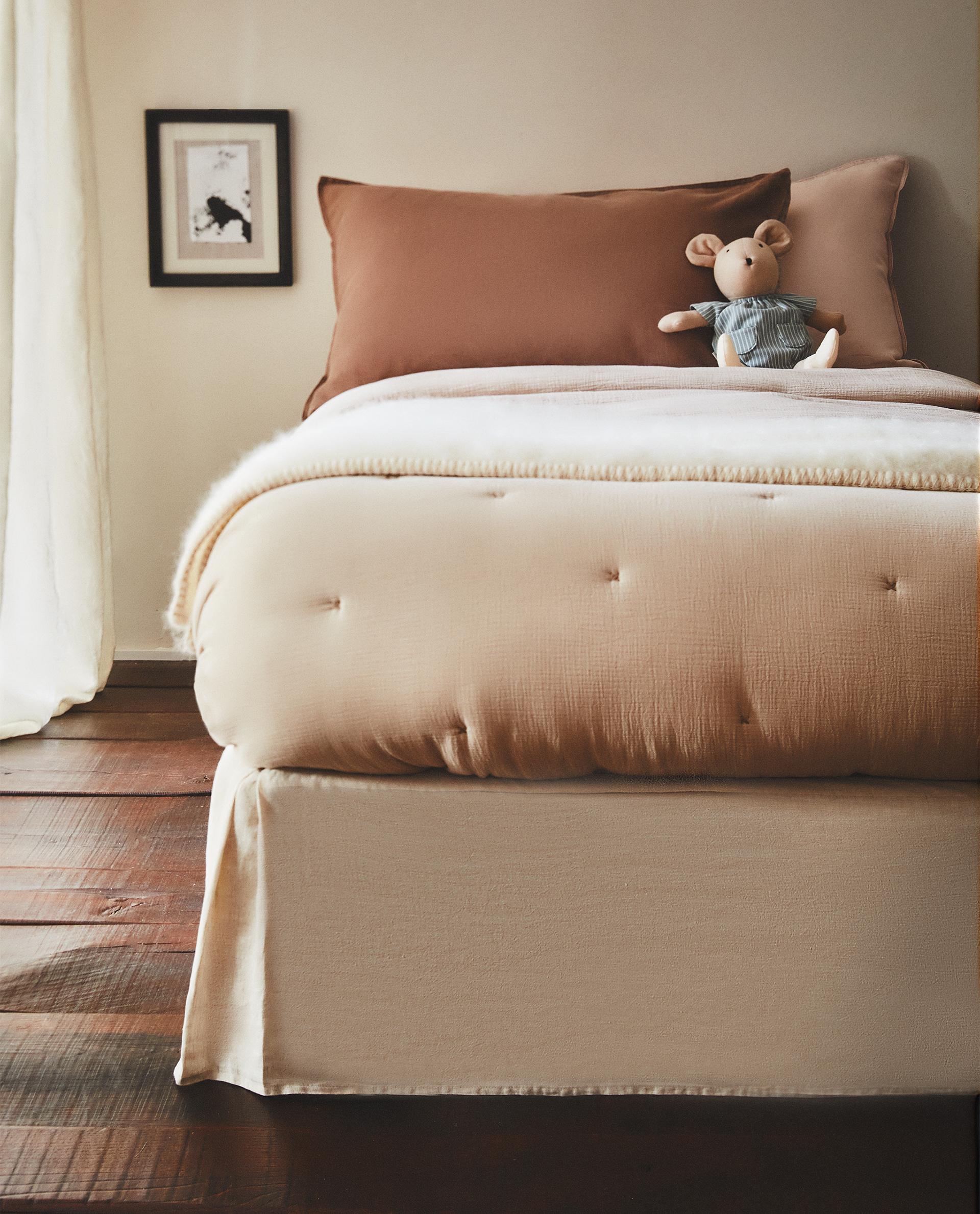 Nohr 4-zits Bank Elden Linnen, 275cm - Beige - 61238-256