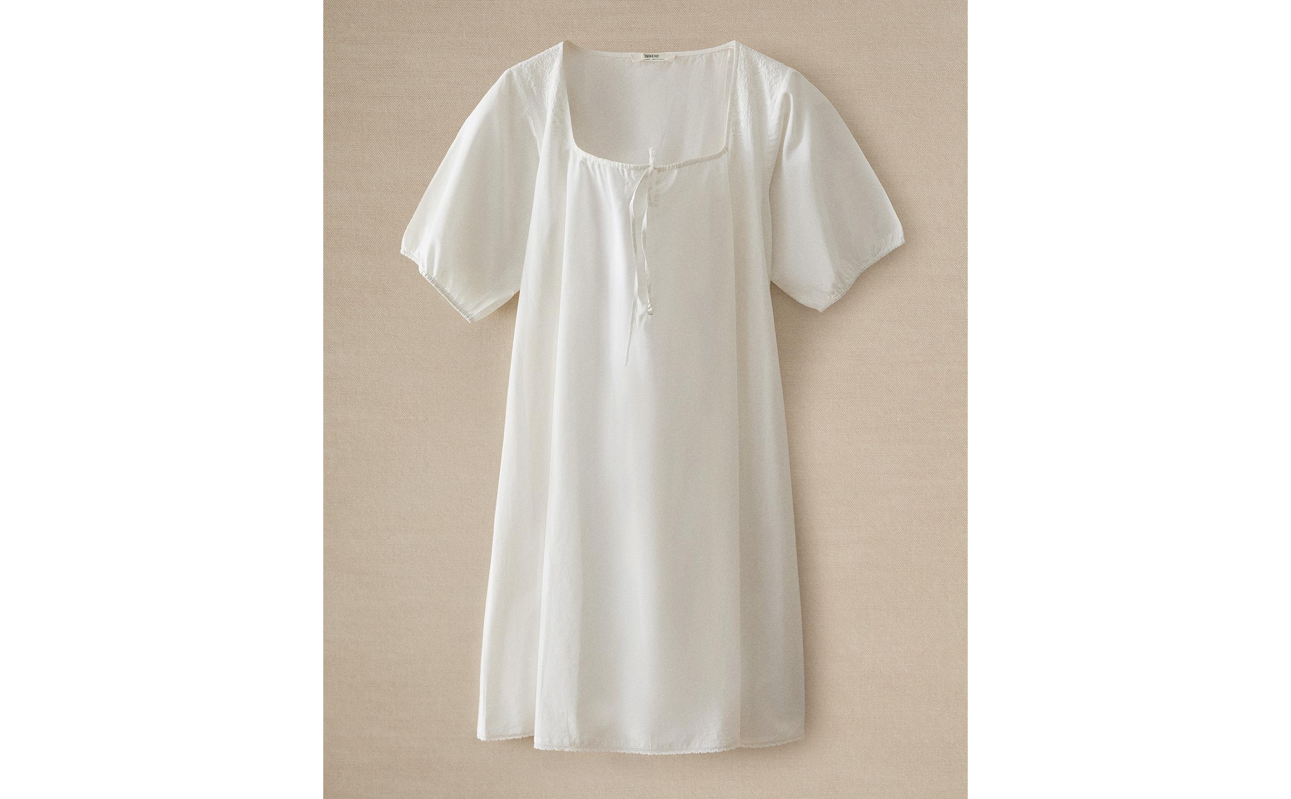 white christmas dresses Women's Pima Camille Nightgown in White main image 1