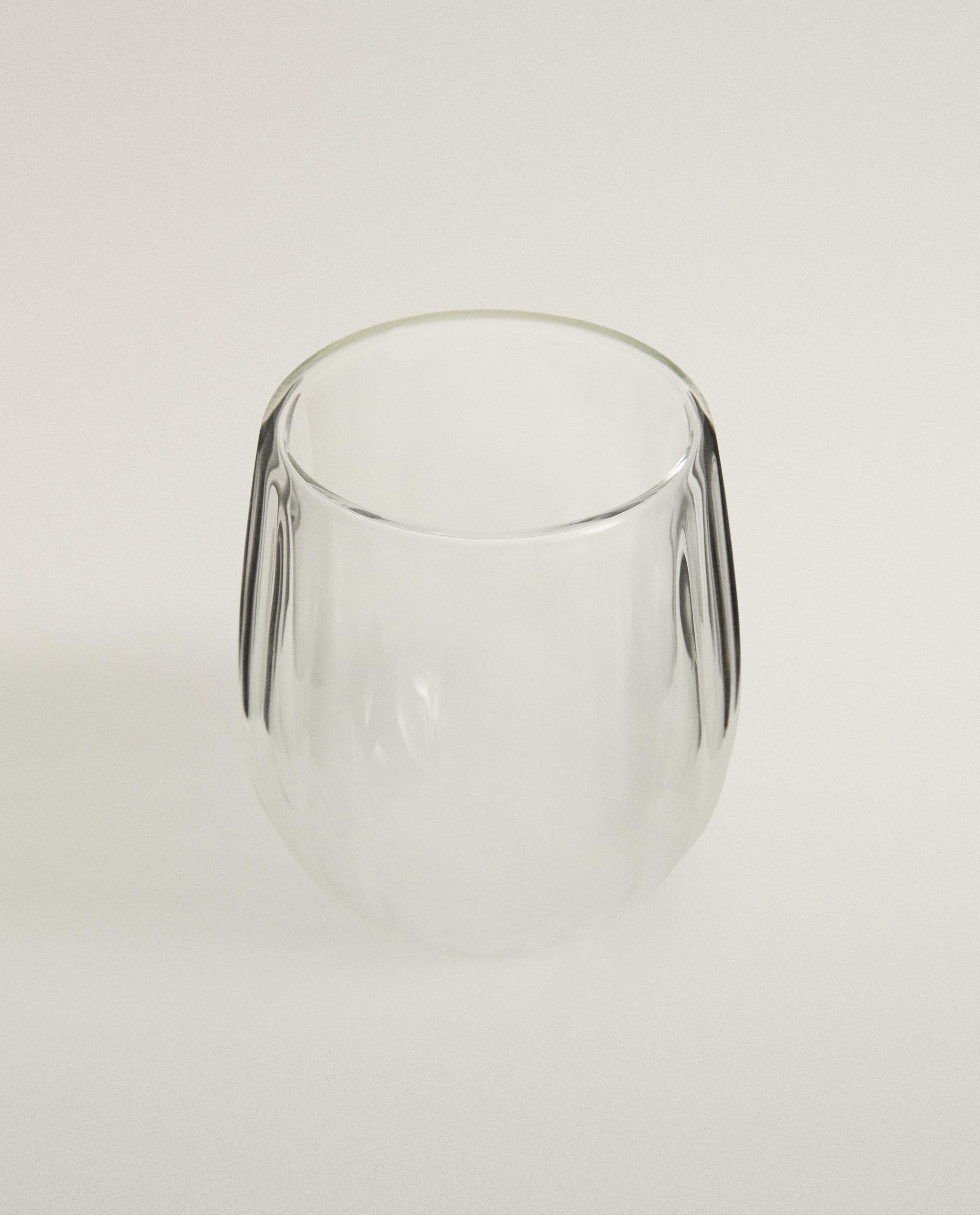 DOUBLE-WALL BOROSILICATE TUMBLER WITH LINES product thumbnail 3