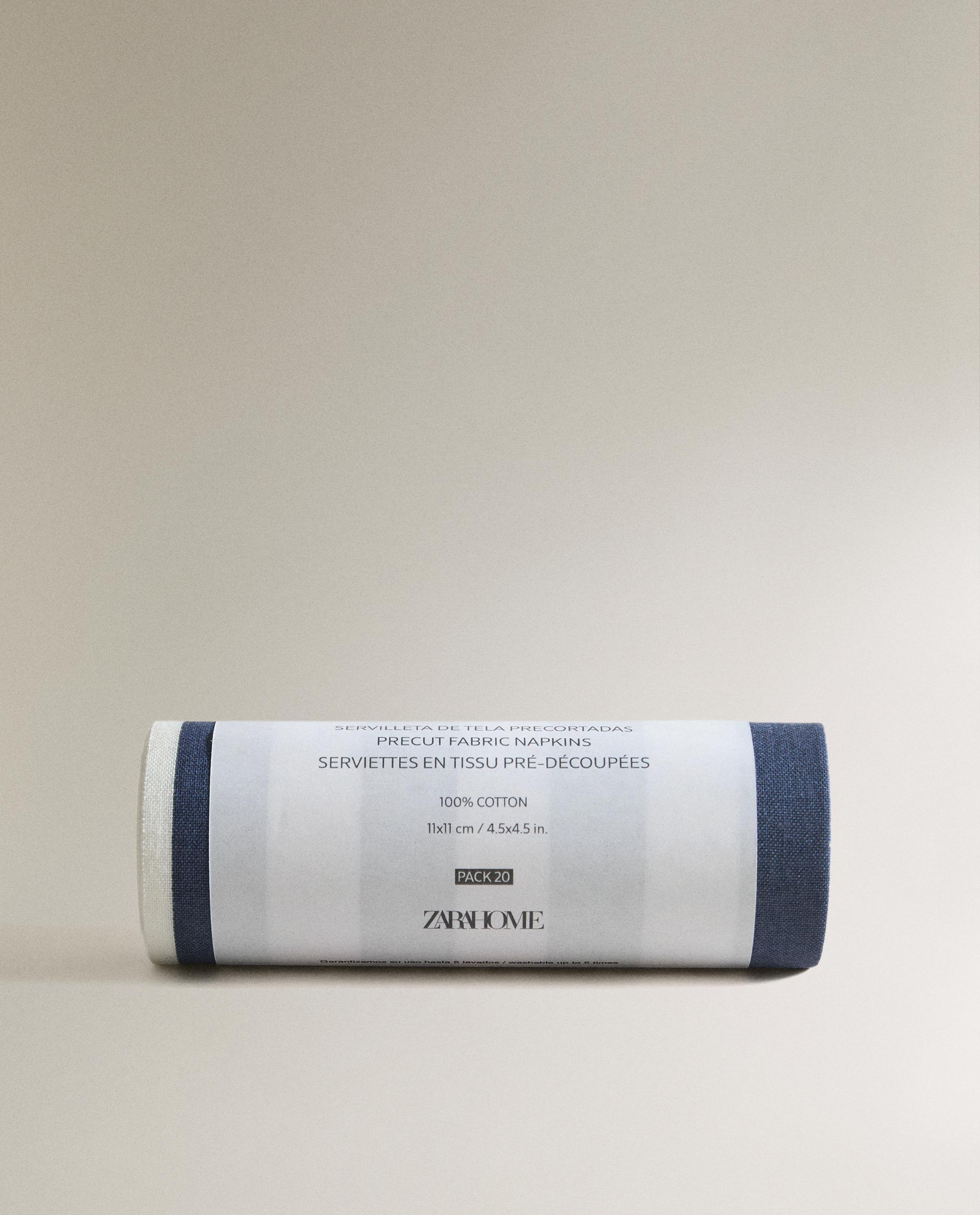 PACK OF STRIPED REUSABLE COTTON NAPKINS (PACK OF 20) product thumbnail 4