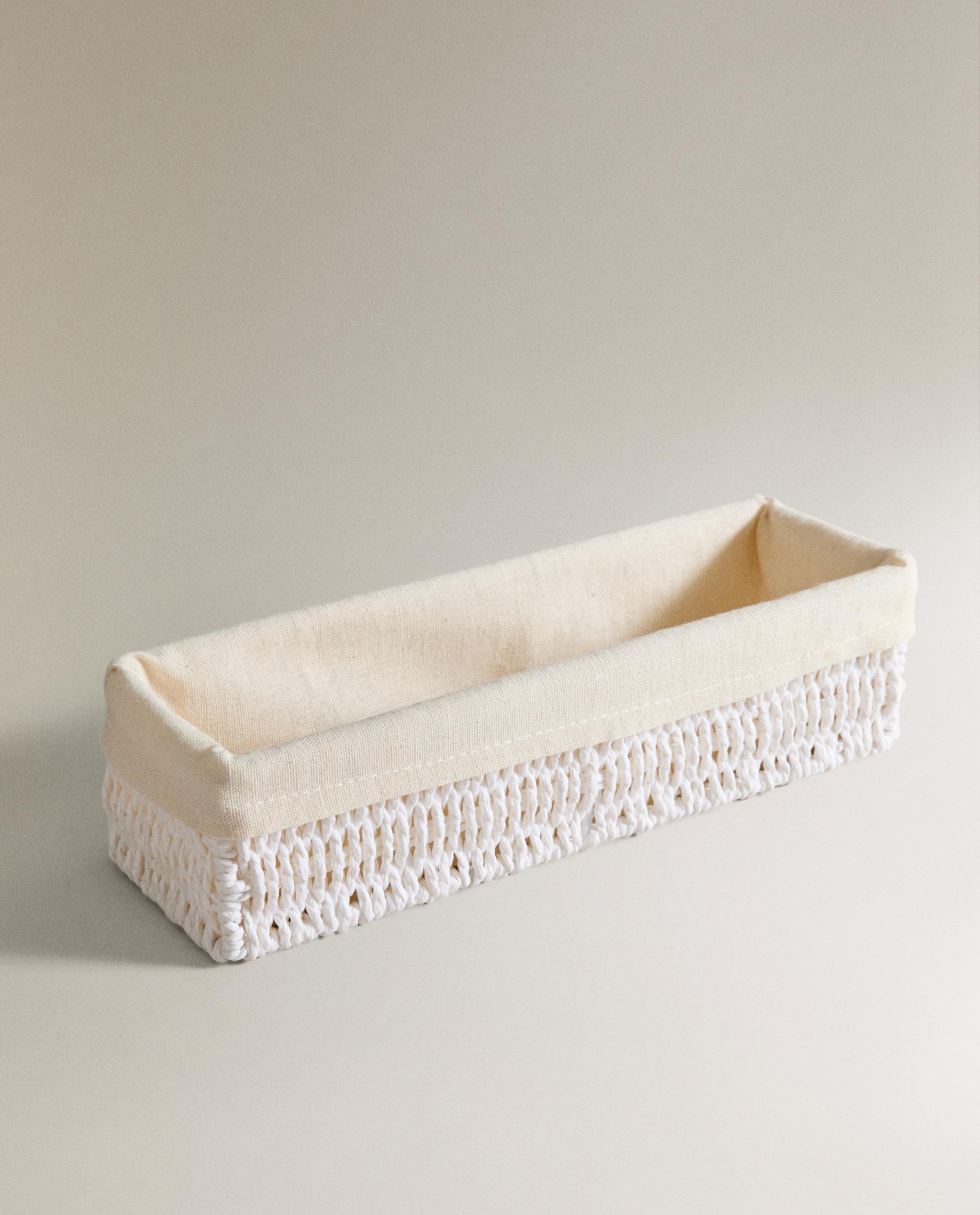LONG BASKET WITH COTTON LINING