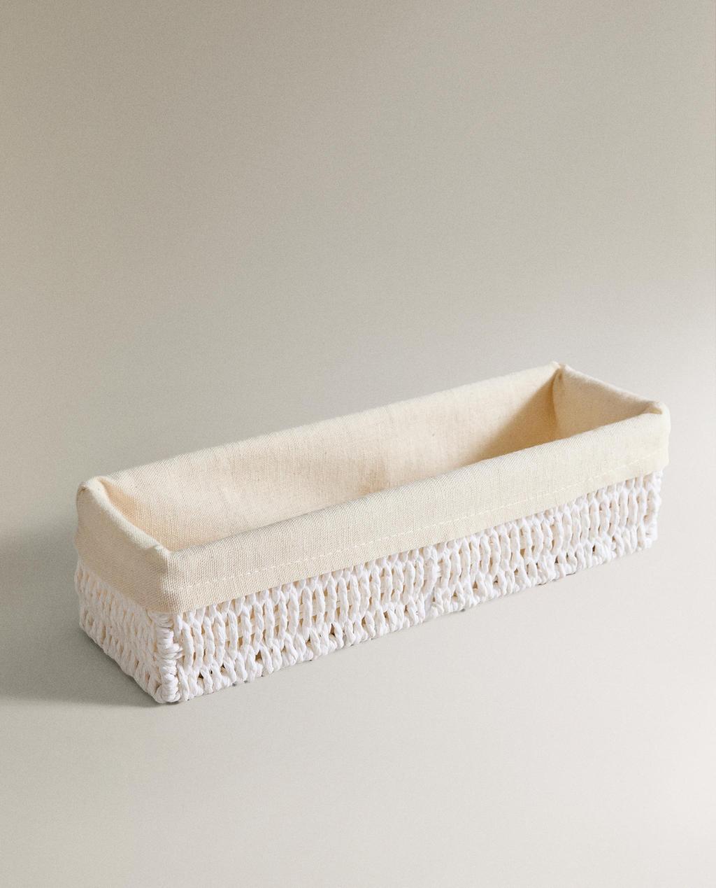 코튼 안감 롱 바구니 코튼 안감 롱 바구니