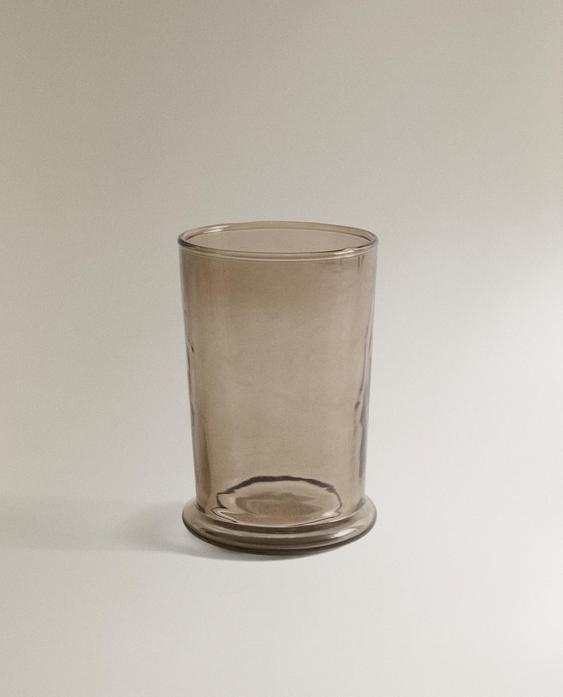 DŪMAKAINA STIKLA GLĀZE ZOBU BIRSTEI AR TEKSTŪRU DŪMAKAINA STIKLA GLĀZE ZOBU BIRSTEI AR TEKSTŪRU