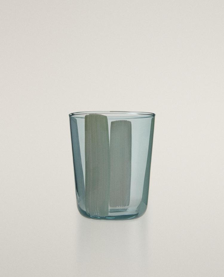 VASO VIDRIO RAYAS