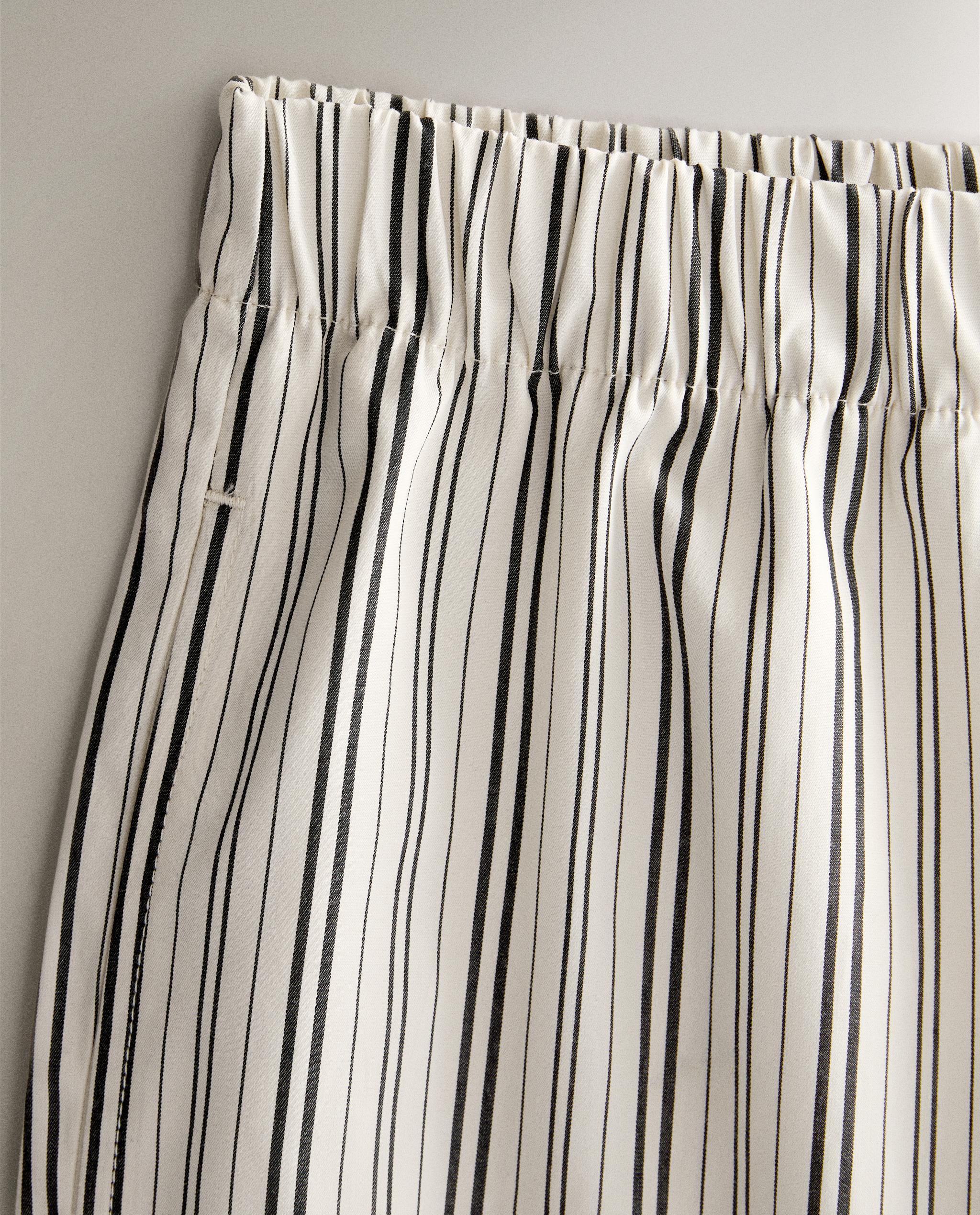 STRIPED COTTON TROUSERS product thumbnail 6