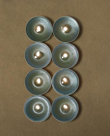 PACK OF WINTER CYPRESS TEALIGHT SCENTED CANDLES (PACK OF 8)