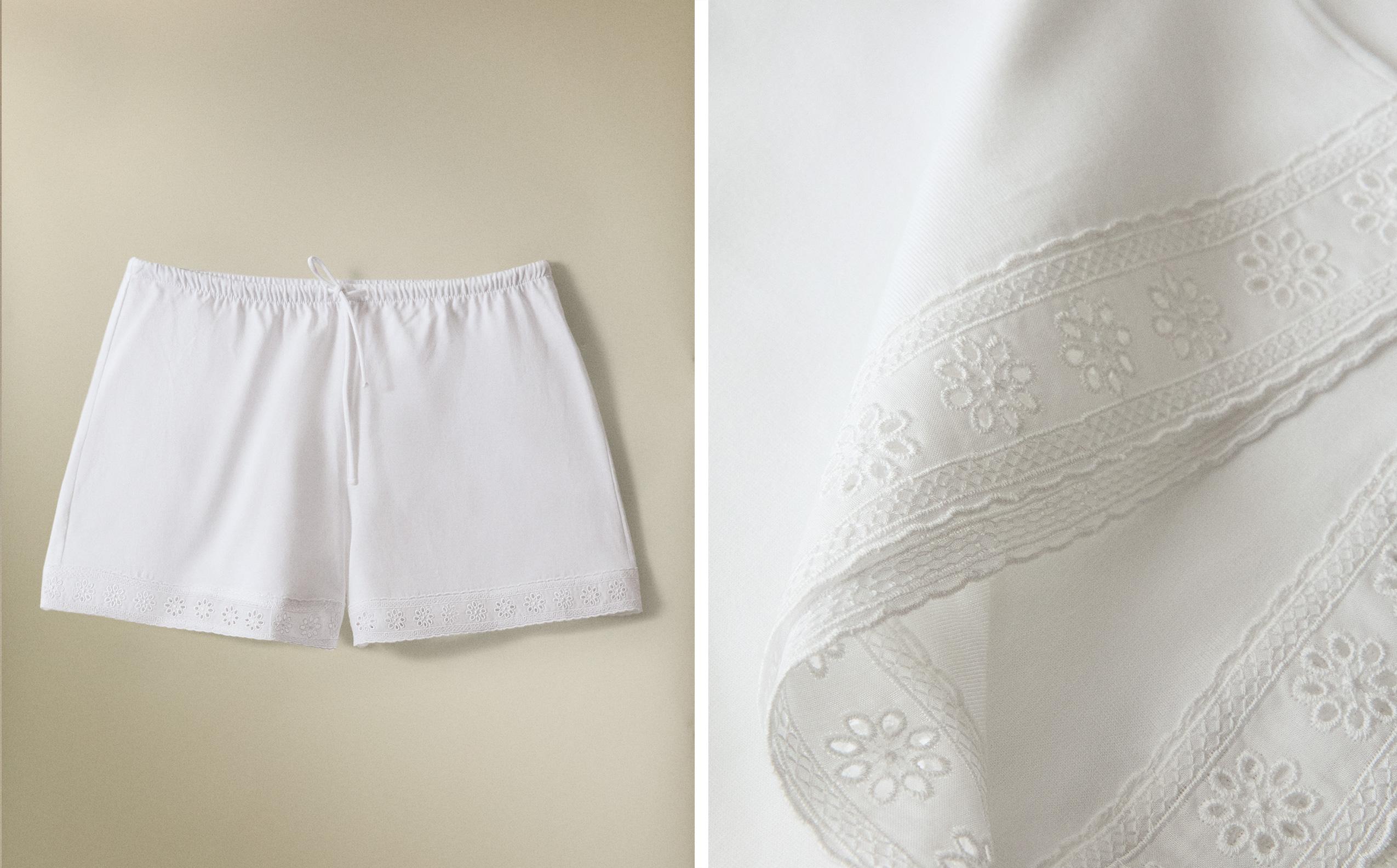パンツ White Lace Cotton Shorts LACE COTTON SHORTS | Zara Home United States of America