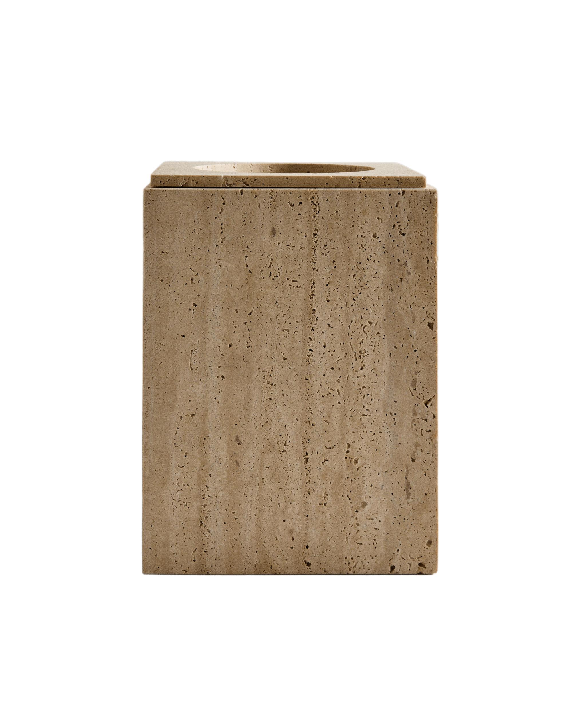 LIXEIRA BANHEIRO MÁRMORE BEGE | Zara Home Brasil