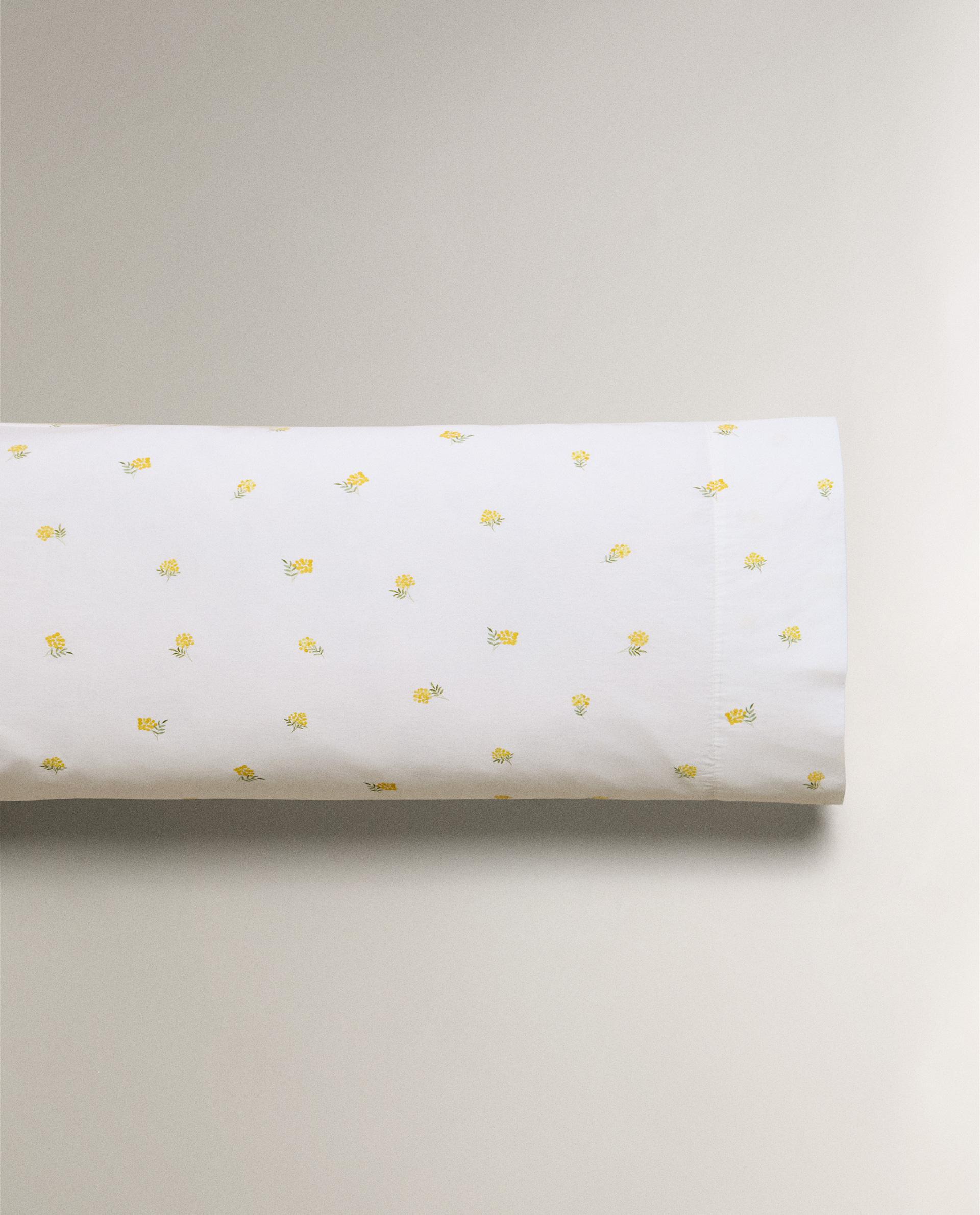 ZARA ミモザ柄デュペカバー&ピローケース ZARA HOMEミモザ柄デュペカバー&ピローケース ミモザ プリント