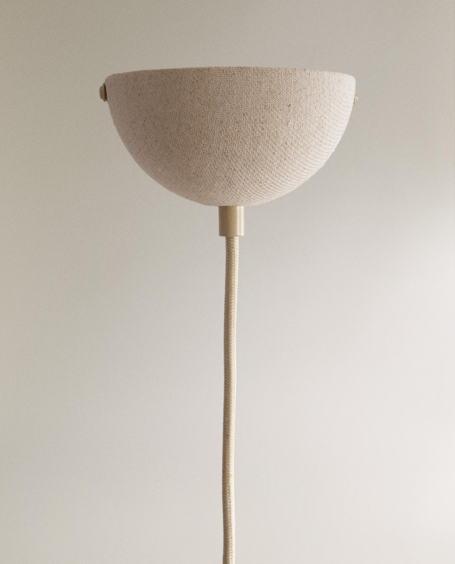 LARGE LINEN PENDANT LAMP