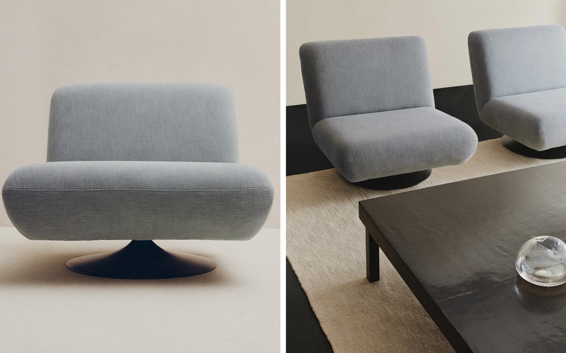 COTTON SWIVEL ARMCHAIR COTTON SWIVEL ARMCHAIR