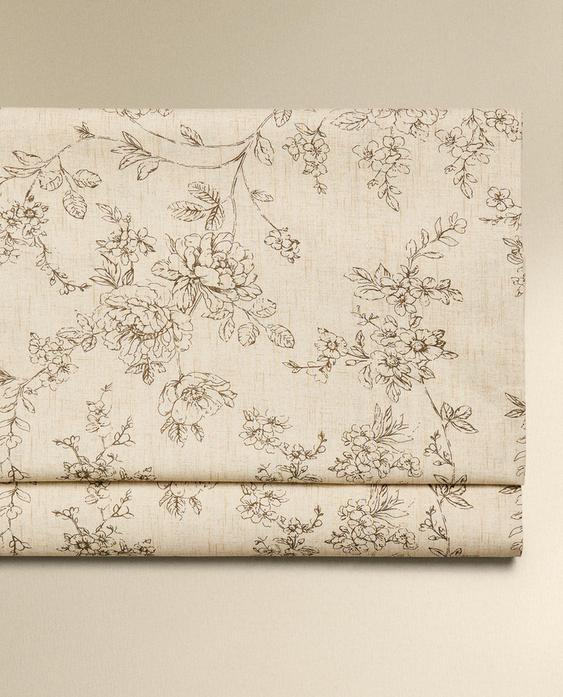 LENZUOLO DI SOPRA CON STAMPA A FIORI