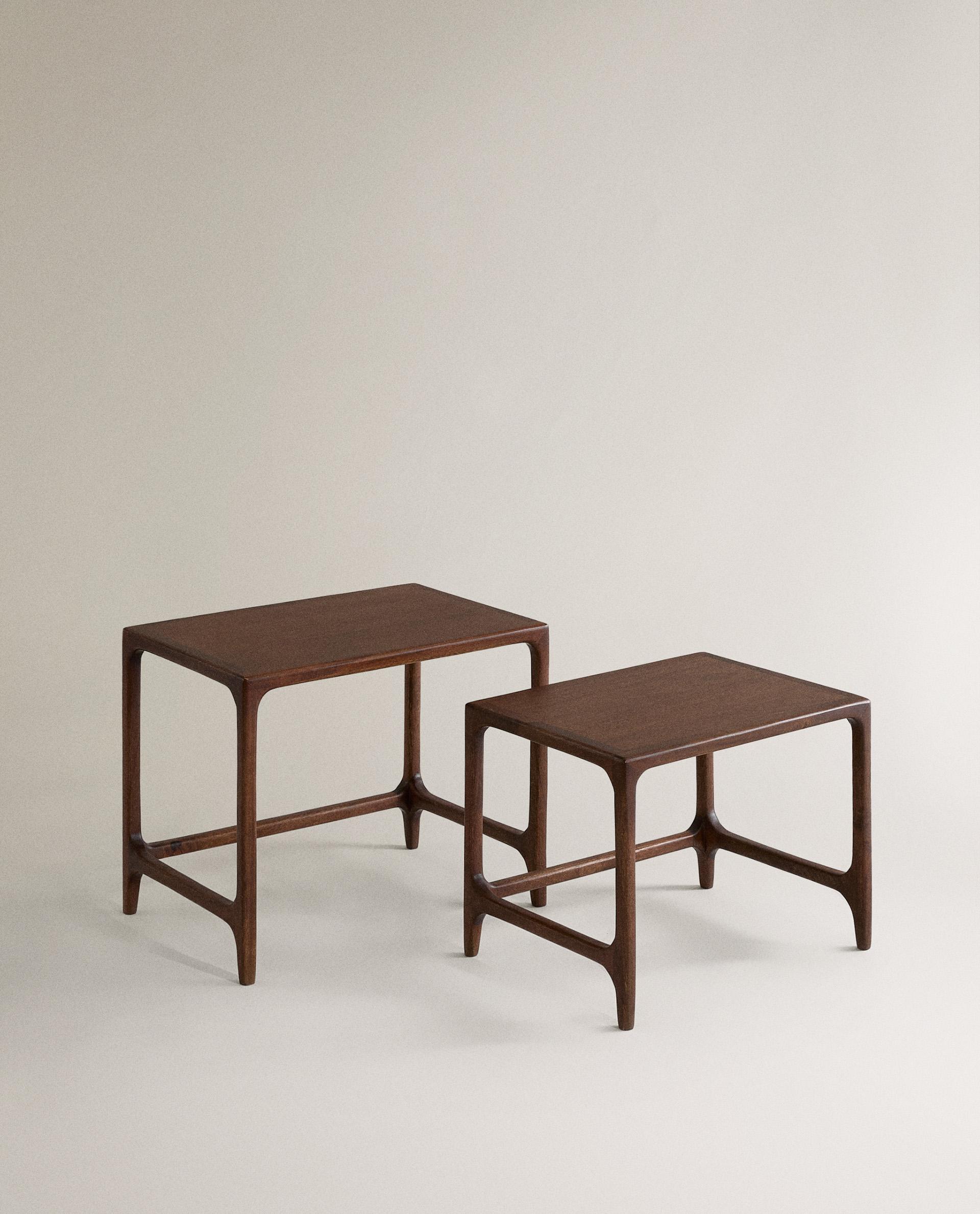 NEST OF WOODEN TABLES SET (SET OF 2)