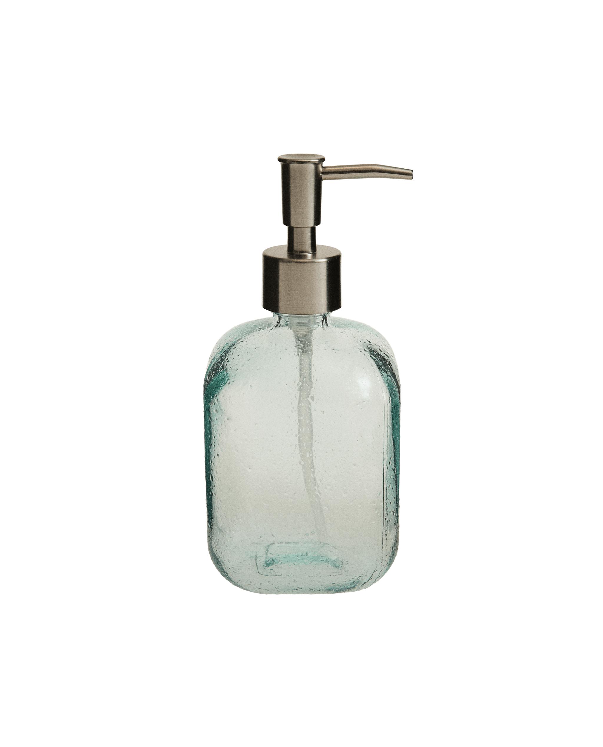 BLUE BUBBLED GLASS SOAP DISPENSER product thumbnail 4