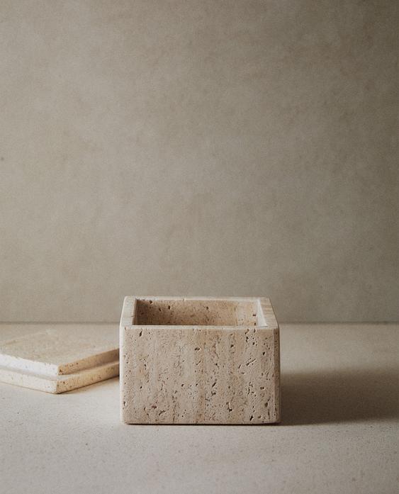 CAIXA ORGANIZADORA BANHO MÁRMORE BEGE CAIXA ORGANIZADORA BANHO MÁRMORE BEGE