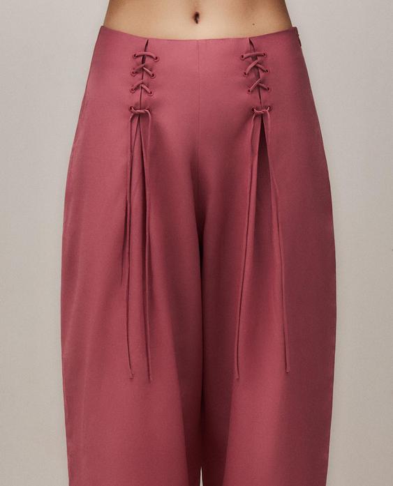 ボウプリーツパンツ