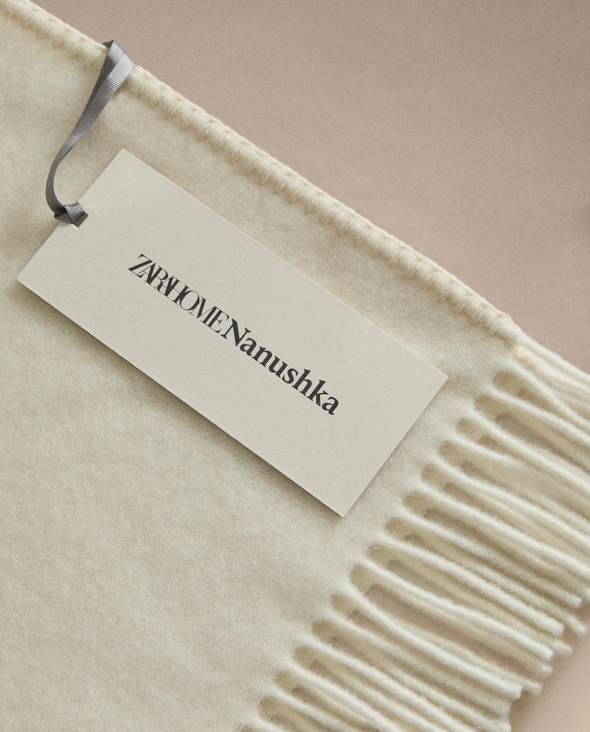 NANUSHKA FRINGED CASHMERE AND WOOL THROW