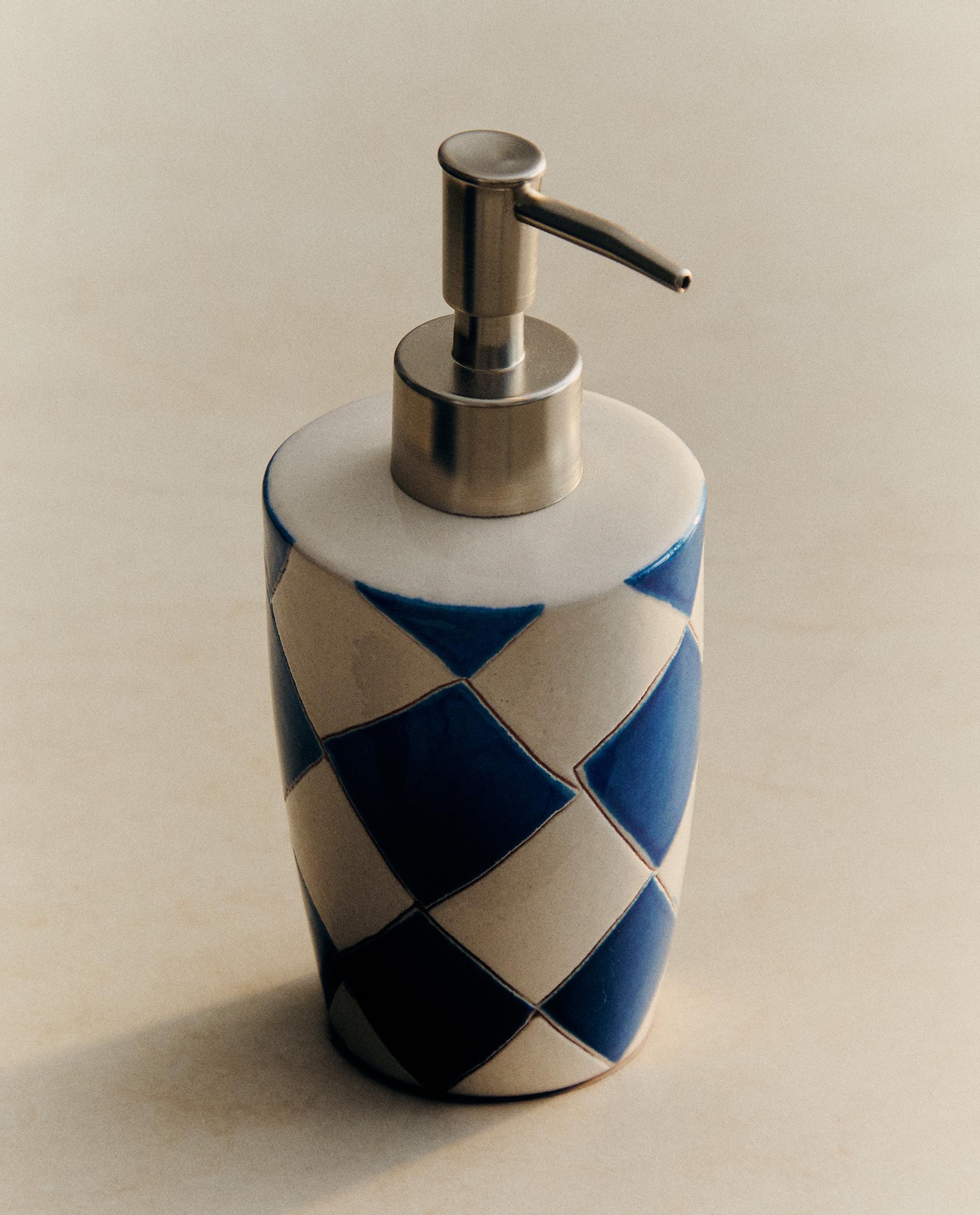 BLUE DIAMOND CERAMIC SOAP DISPENSER product thumbnail 7