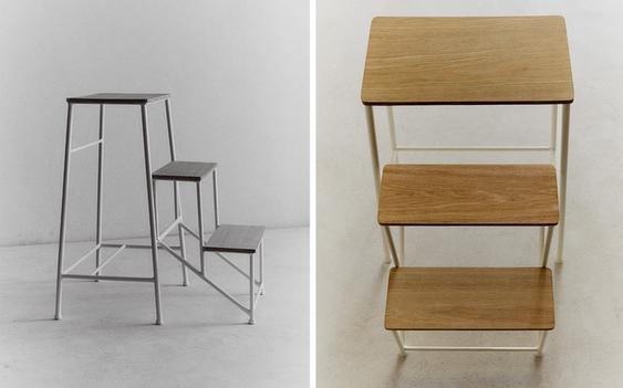 LADDERKRUK MET DRIE TREDEN