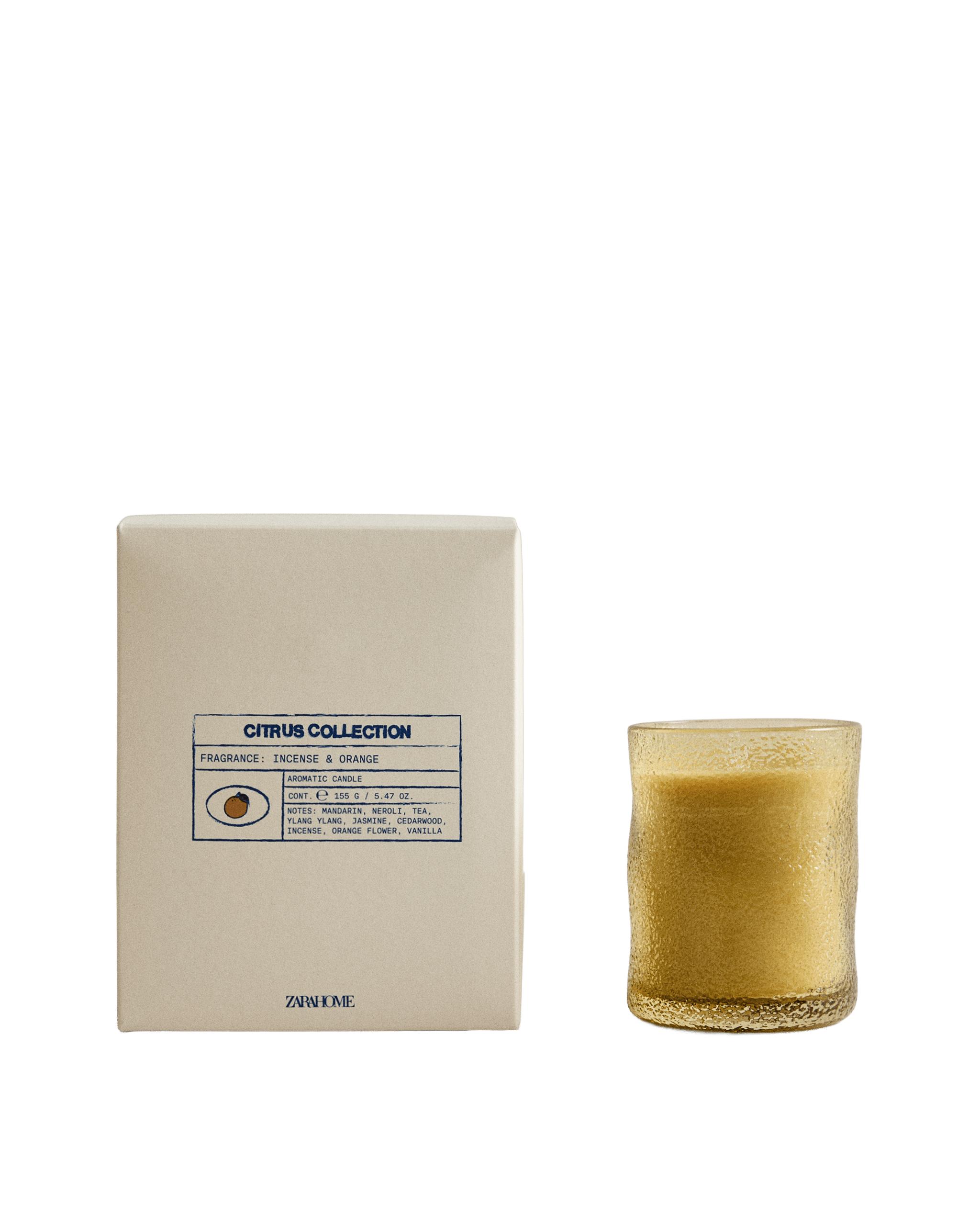 (155 G) INCENSE & ORANGE SCENTED CANDLE product thumbnail 2
