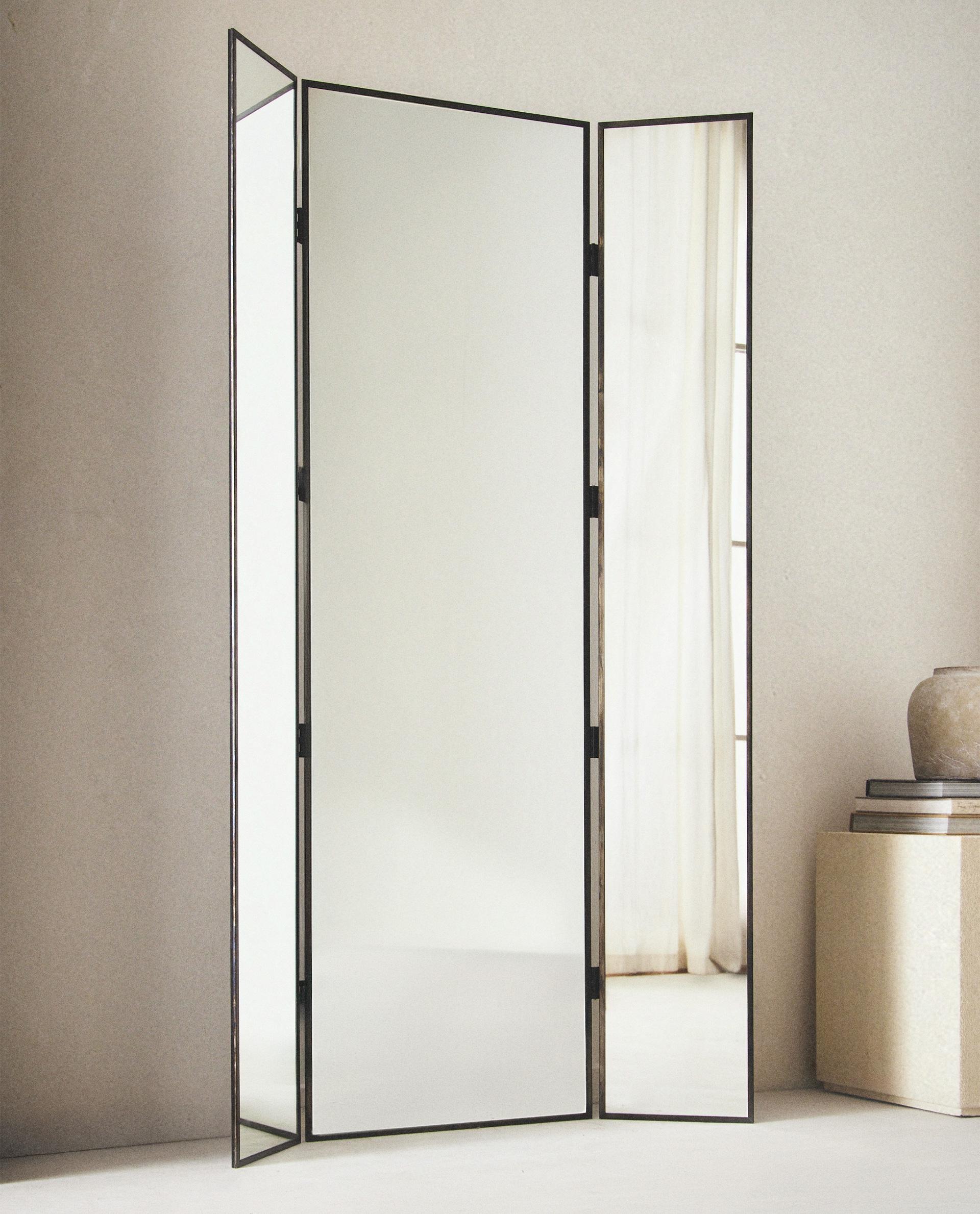 ZARA  ミラー FULL LENGTH MIRROR WITH AN ARCH SHAPE - Black | ZARA Mexico