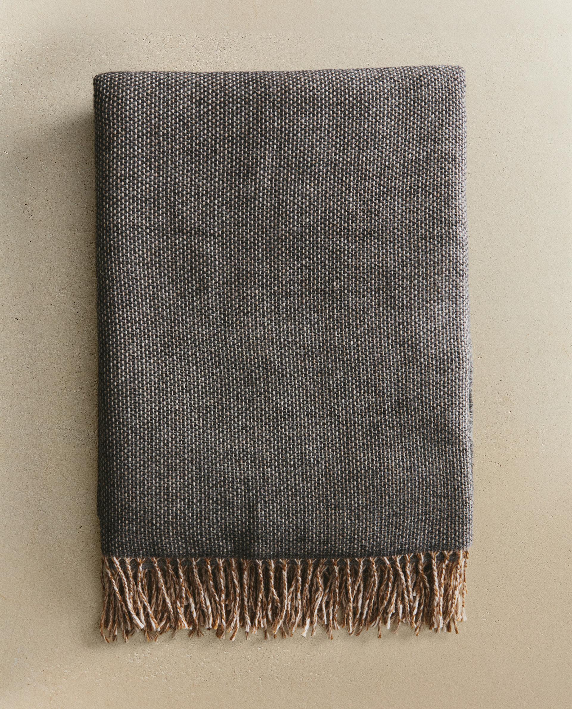 フリンジ チェック柄 ブランケット | Zara Home 日本/Japan