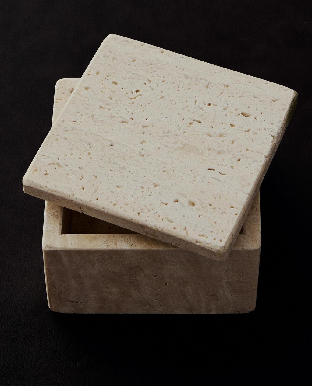 Marble bathroom organiser box