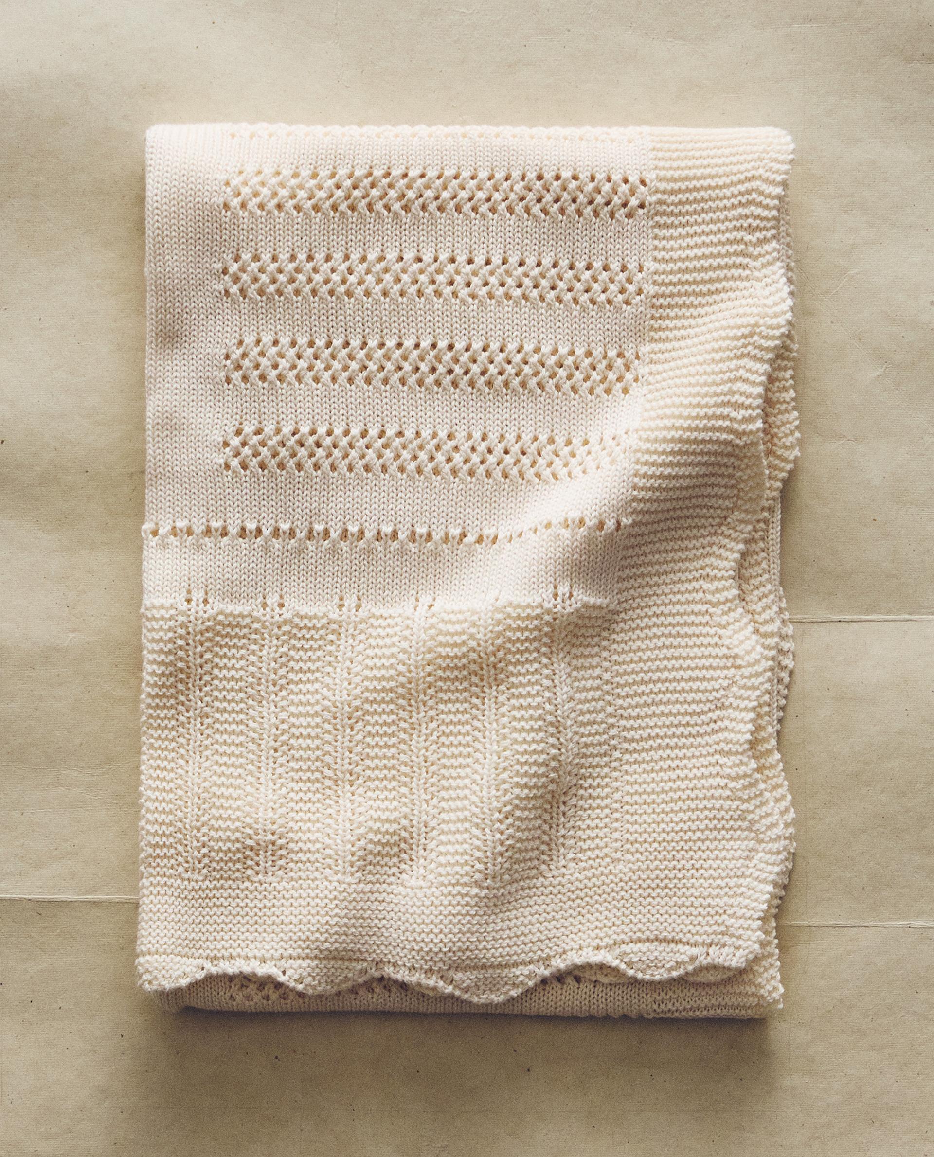 ベビー ドロンワーク コットン ブランケット | Zara Home 日本/Japan