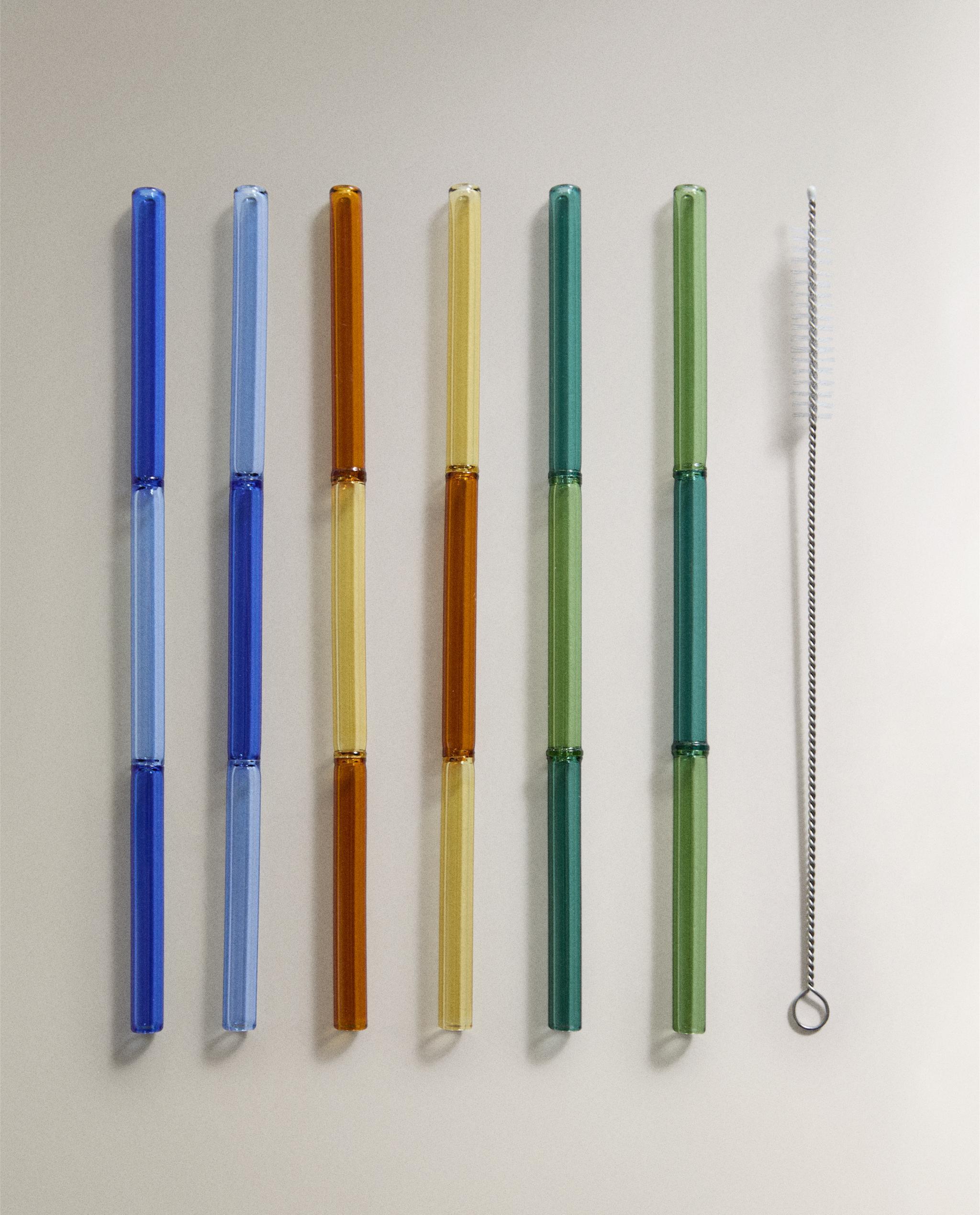 PACK OF COLOURED BOROSILICATE STRAWS (PACK OF 6) product thumbnail 4